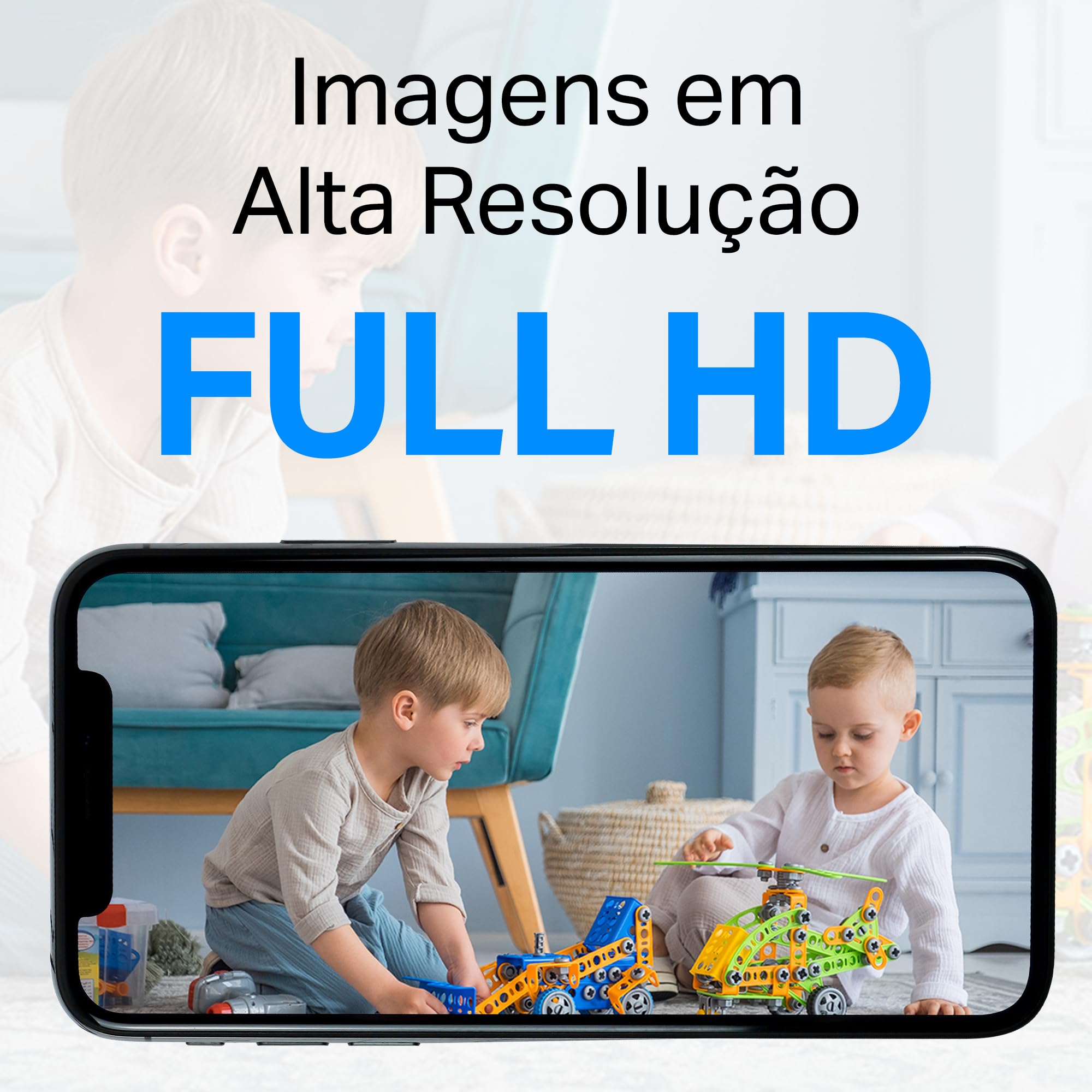 Tapo 1080P Camera Interieur WiFi 360° Connectée Smartphone,C200