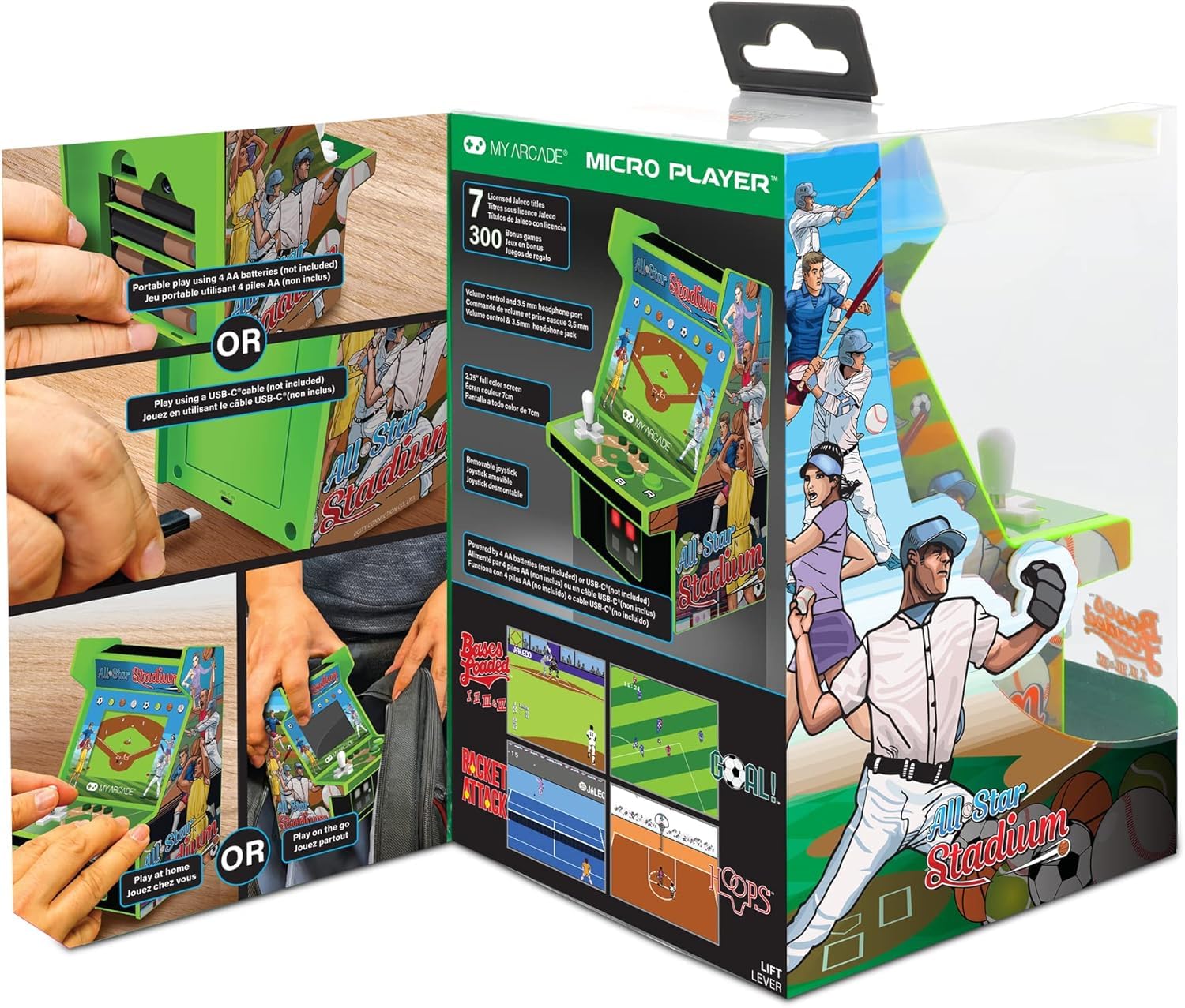 My Arcade Micro Player まとめ売り Amazon.com: My Arcade All Star Stadium Micro Player- Fully