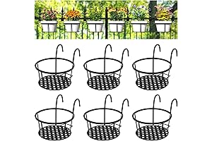 CADANI Iron Hanging Pot Stand for Over the Rail