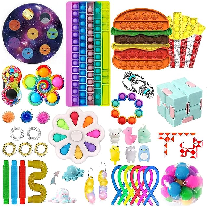 Buy Fidget Packs Fidget Toy Set AntiAnxiety Tools,Big Size PopinIt