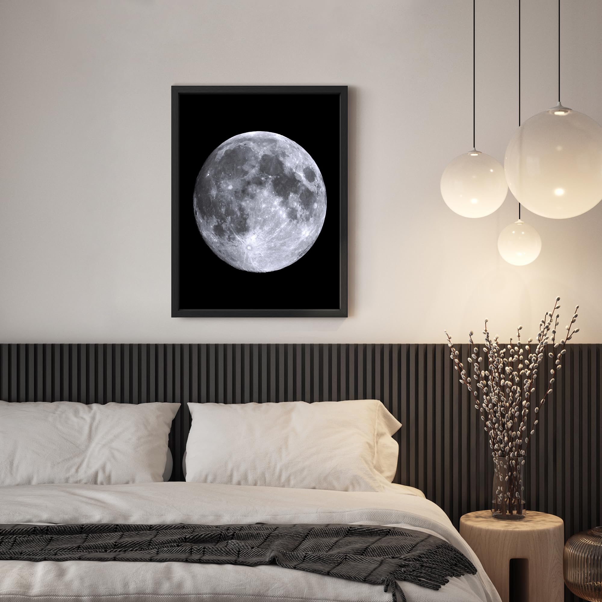 Amazon.com: SIGNLEADER Framed High-Resolution Full Moon Photograph