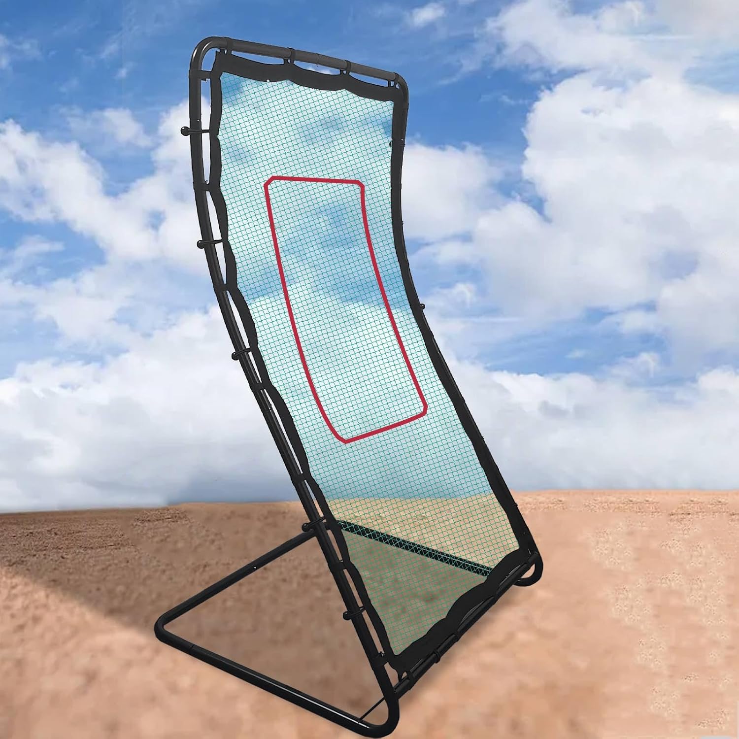 Pitch Back Baseball Volleyball Lacrosse Rebounder Net for