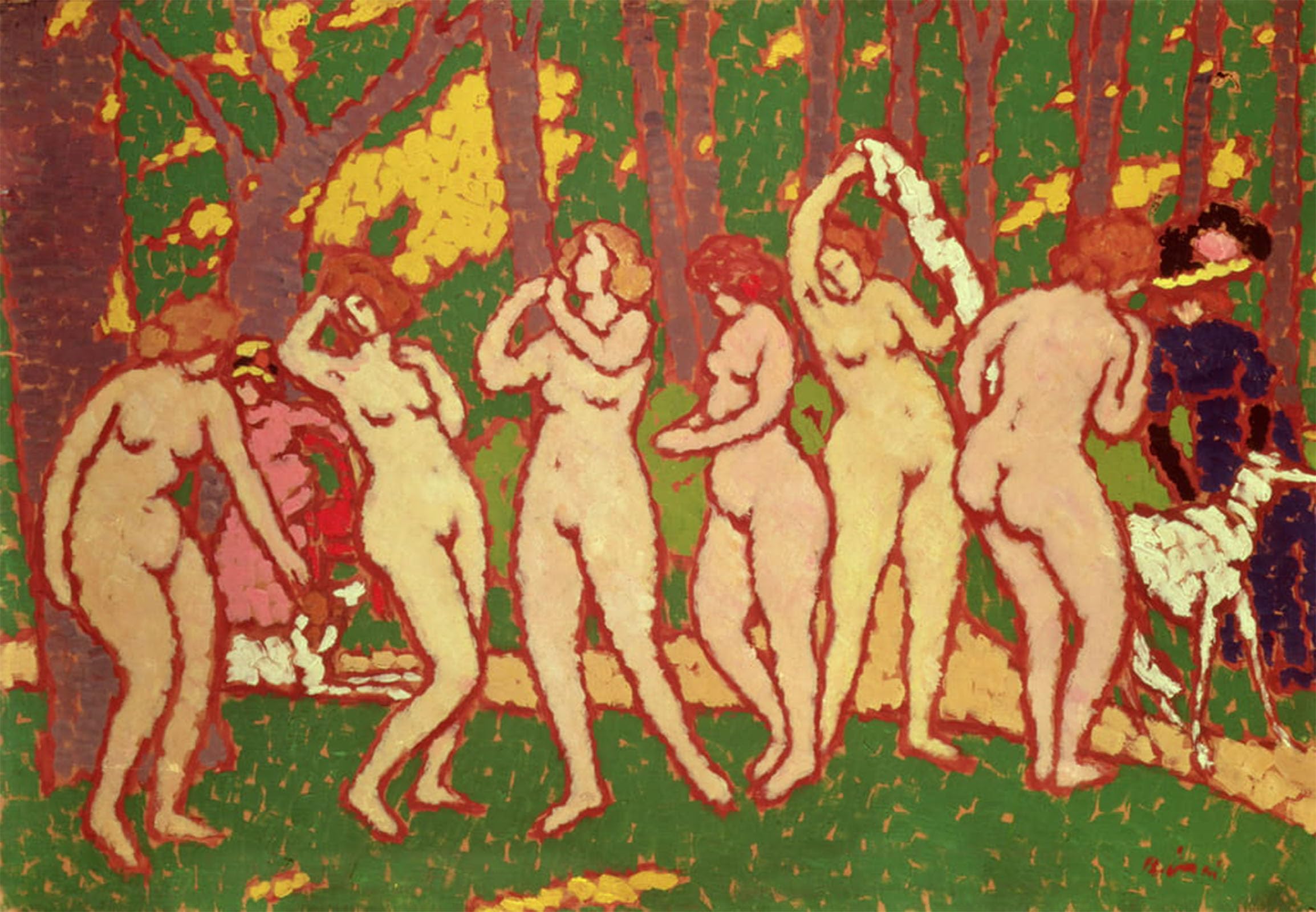 POSTERIIk Vintage Classic Picture Landscape Artwork in a Park by József Rippl Rónai Portrait Canvas Painting for Office Home Decor 60x90cm