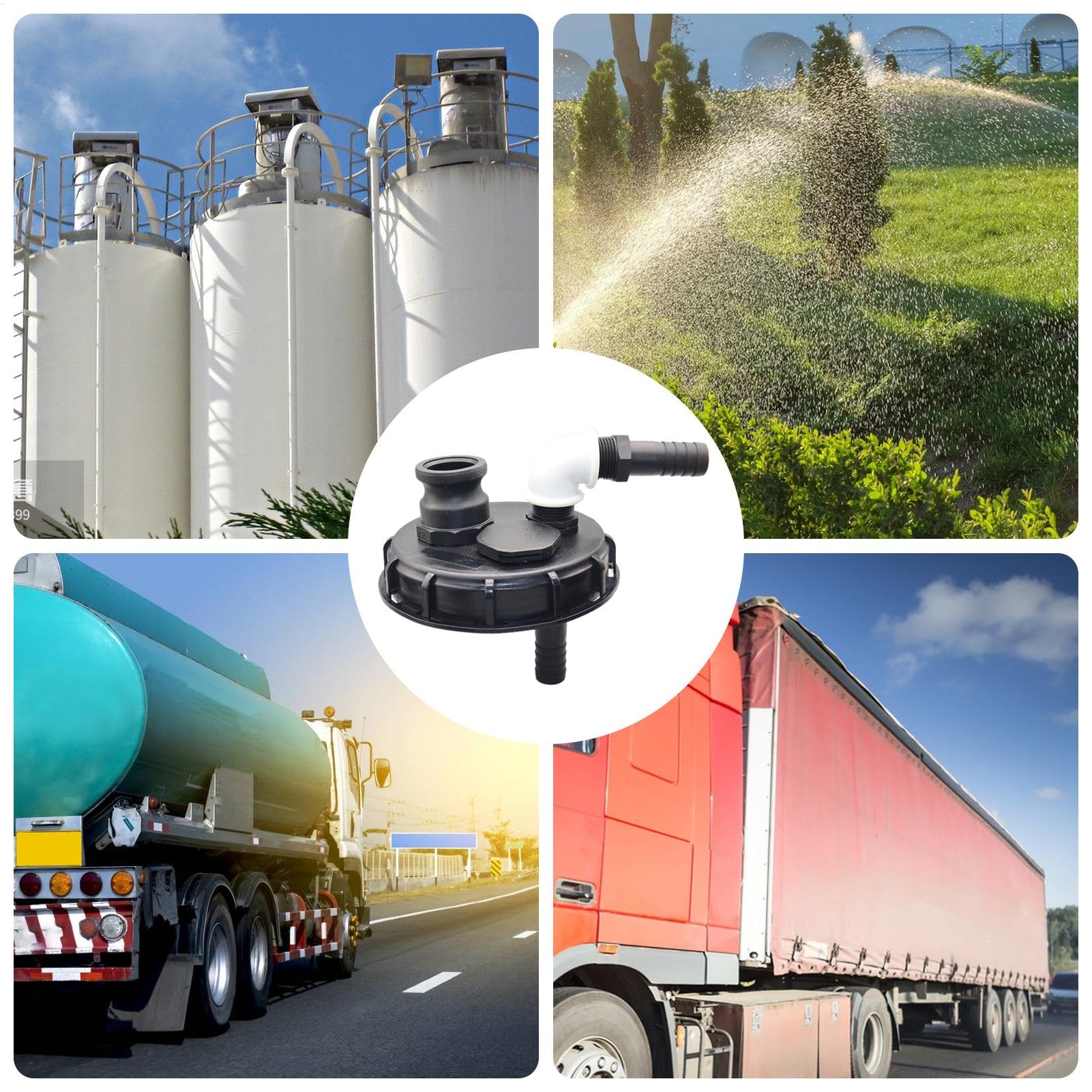 Couvercle de récipient IBC, récipient épais pour IBC, couvercle de réservoir IBC, bouchon d'entrée épais pour le stockage de liquide, adaptateur de réservoir IBC, couvercle anti-fuite pour eau
