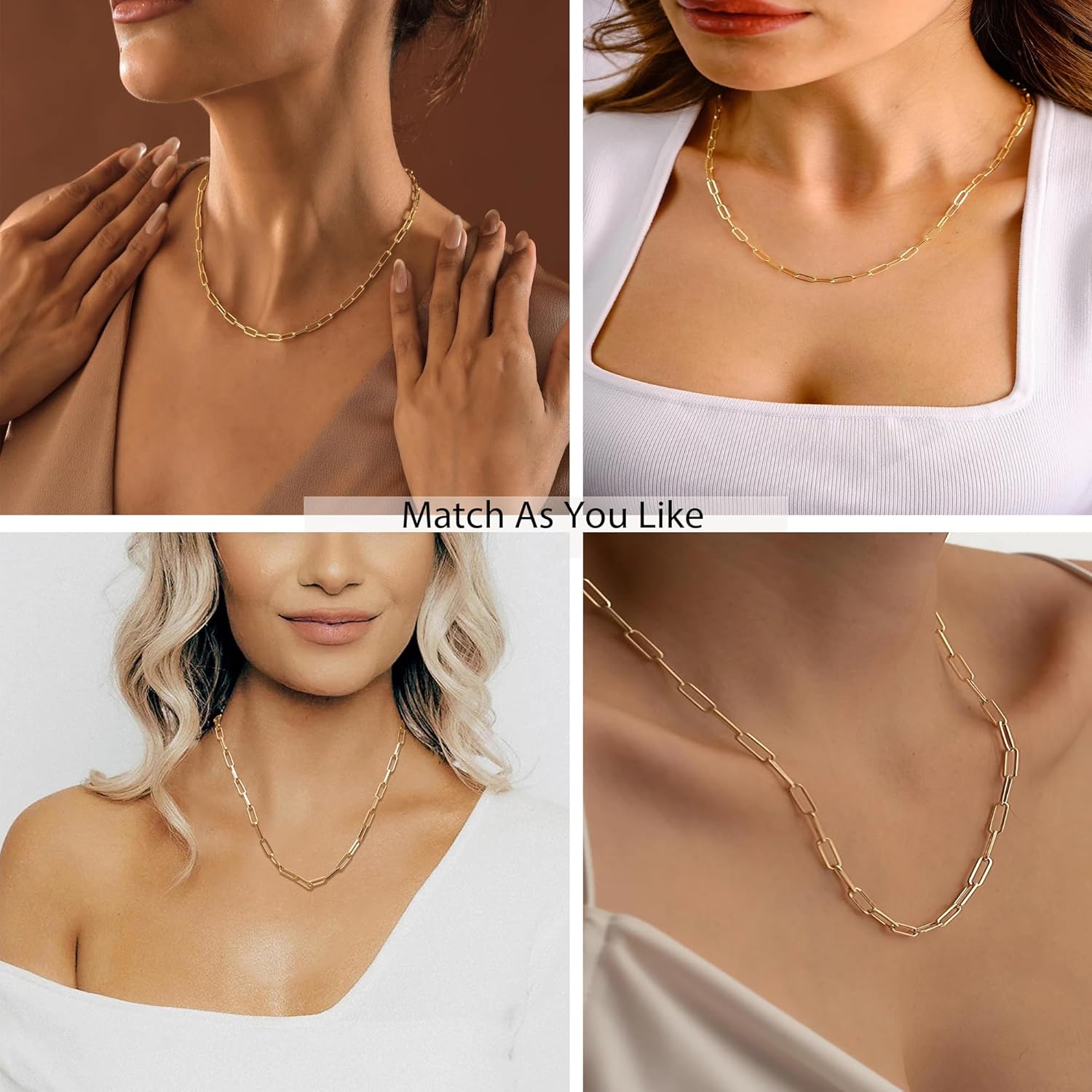 925 Sterling Silver Paperclip Lobster Clasp Chain 3mm 4mm 5mm 6mm 7mm Necklace for Women Men Diamond Cut Silver Necklace Chain 16-30 Inches - Image 7