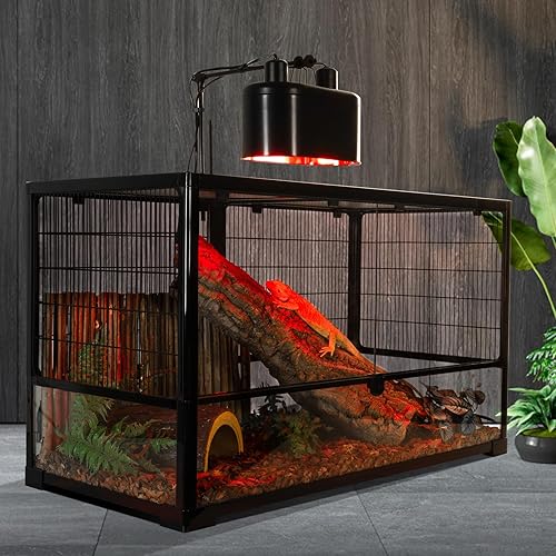Miniatura 9 de REPTI ZOO Bombilla de calor infrarroja de 150 W para reptiles, paquete de 2 focos infrarrojos para reptiles y anfibios, dragón barbudo, tortuga de