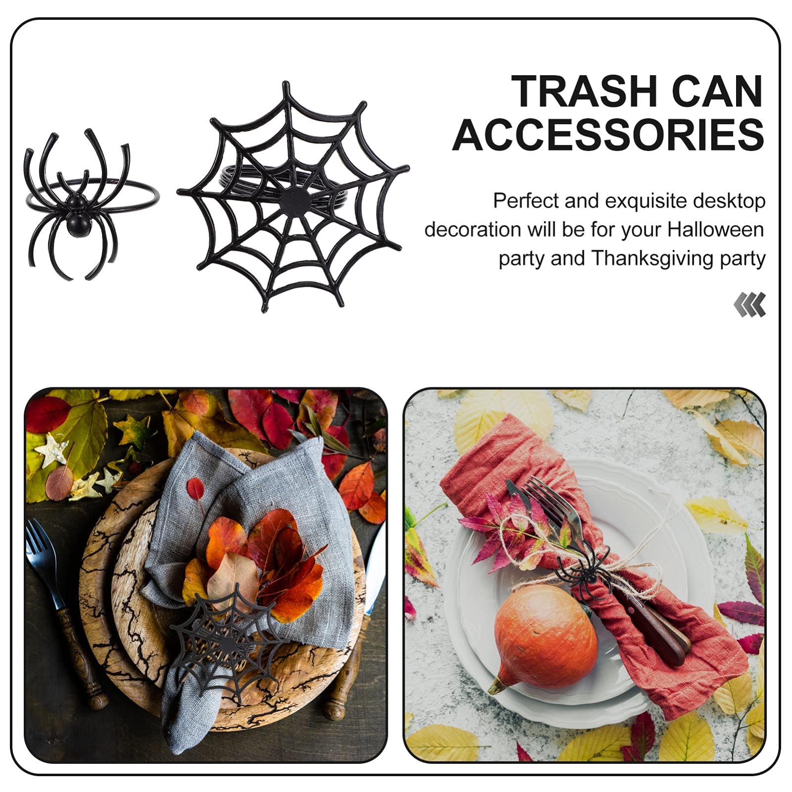 Portatovaglioli Natalizi Con Aghi Di Pino E Bacche Rosse - Set Da 12 Per Decorare La Tavola Di Natale, Feste E Cene In Famiglia - 9