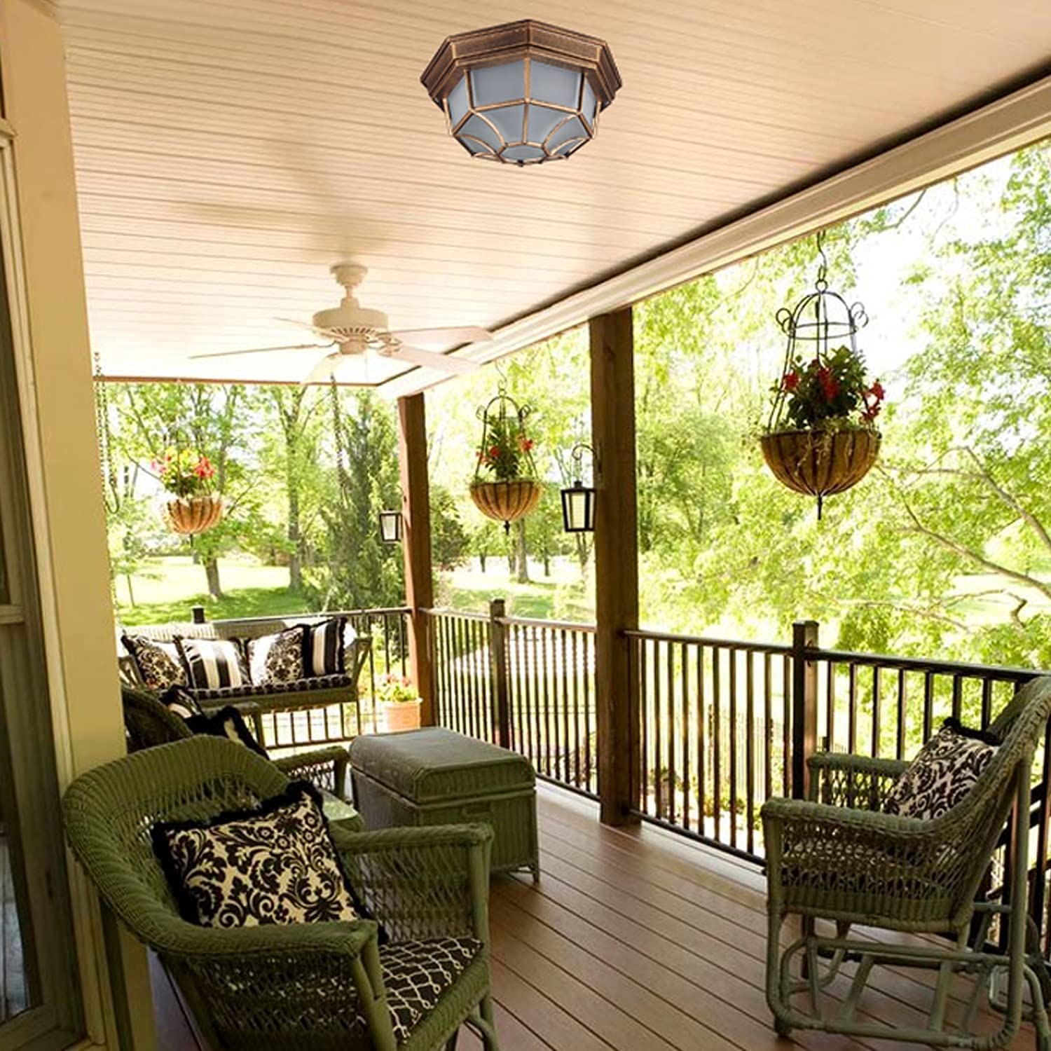 Plafonnier LED à Détecteur De Mouvement Pour Extérieur Encastré