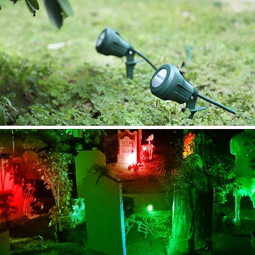 Miniatura 4 de DEWENWILS Foco de Halloween para exteriores, cable de extensión de 25 pies para exteriores
