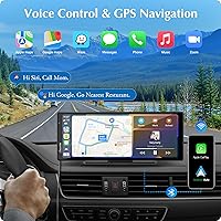 Vista 4 de Carpuride W903 Wireless Carplay & Android Auto with Dash Cam - 9.3" HD IPS Touch Car Play Screen for Car, 4K Front & 1080P Rear Camera, Loop