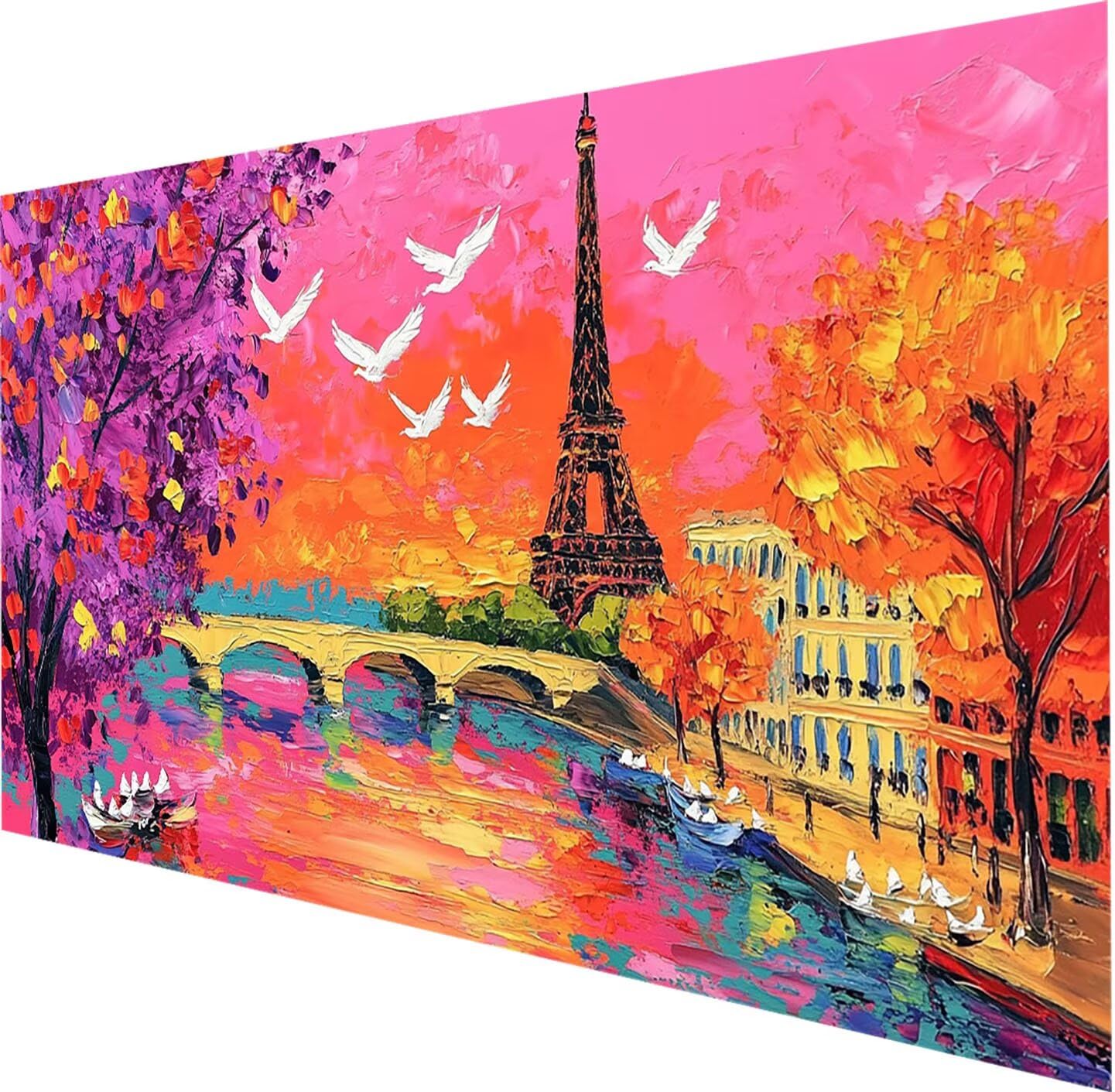Diamond Painting colore Torre ferro, Completo Rotondi 60x120cm z0-31