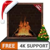 ladrillos de chimenea gratis: disfrute de las vacaciones de invierno en sus dispositivos hdr 8k 4k tv y fire como fondo de pantalla y tema de mediación y paz