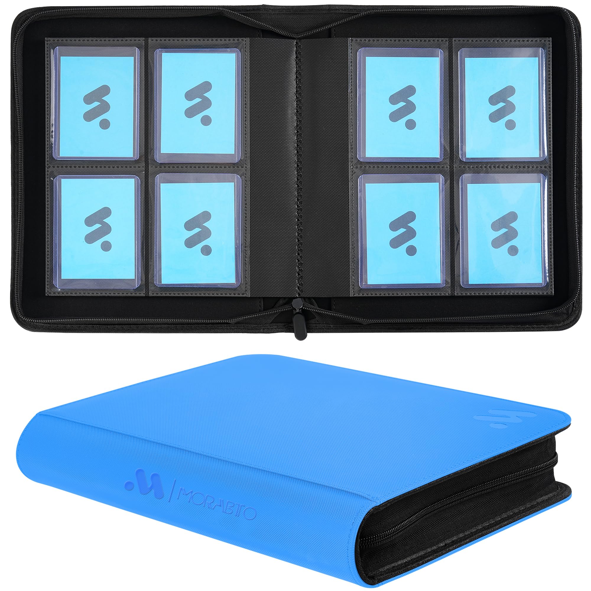 morabto graded card binder Amazon.com: MORABTO Graded Card Binder,Holds 40 Graded Cards,4 Pocket Slab Binder For PSA,Premium Graded Card Holder with Sleeves White : Toys & Games