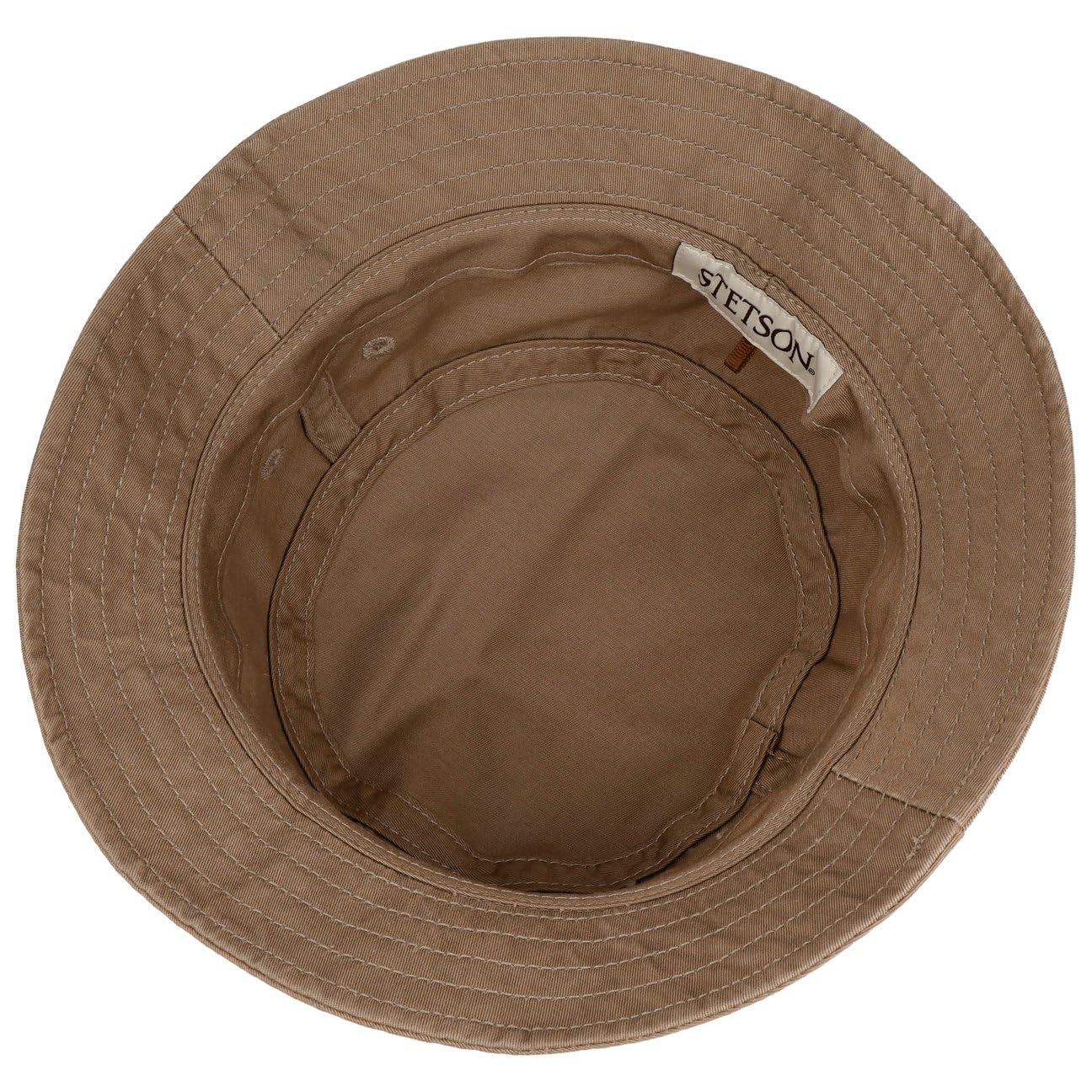 Stetson Bucket Hat en Coton Bio Protection UV Unisexe Printemps Ete