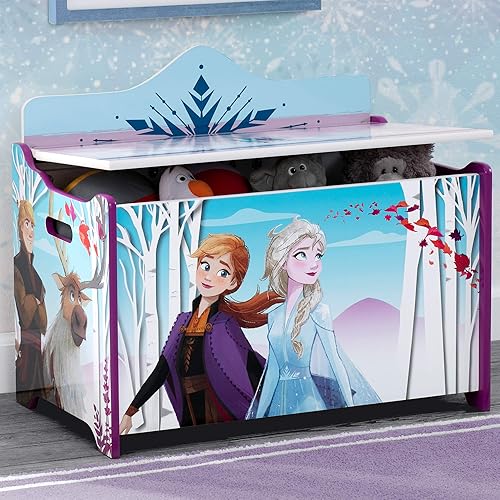 Miniatura 3 de Delta Children Deluxe Toy Box, Disney Frozen II & Multi-Bin Toy Organizer, Marvel Spider-Man