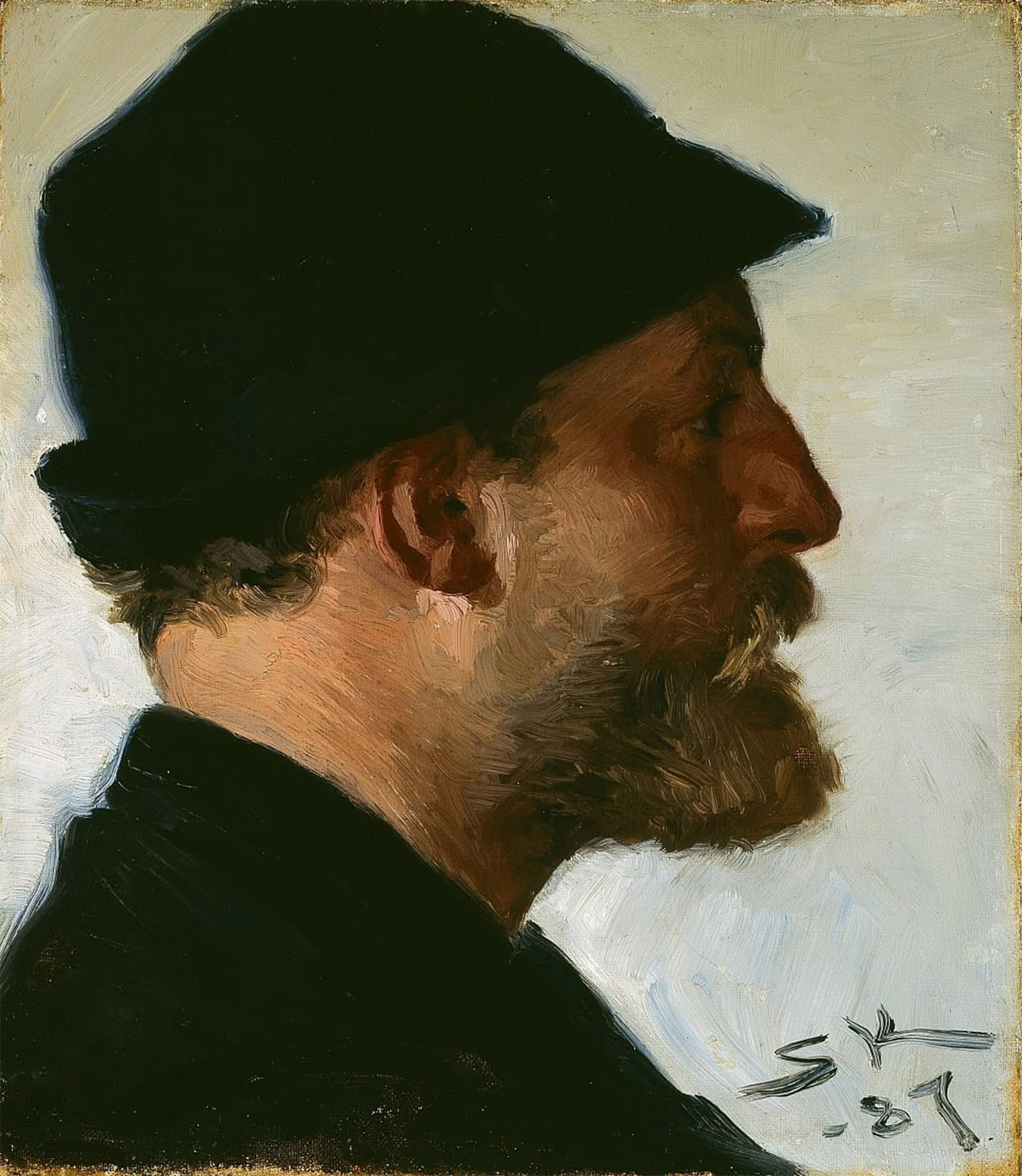 Cuadro Viggo Johansen arte lienzo decorativo vertical de 60x90cm para despachos modernos 5