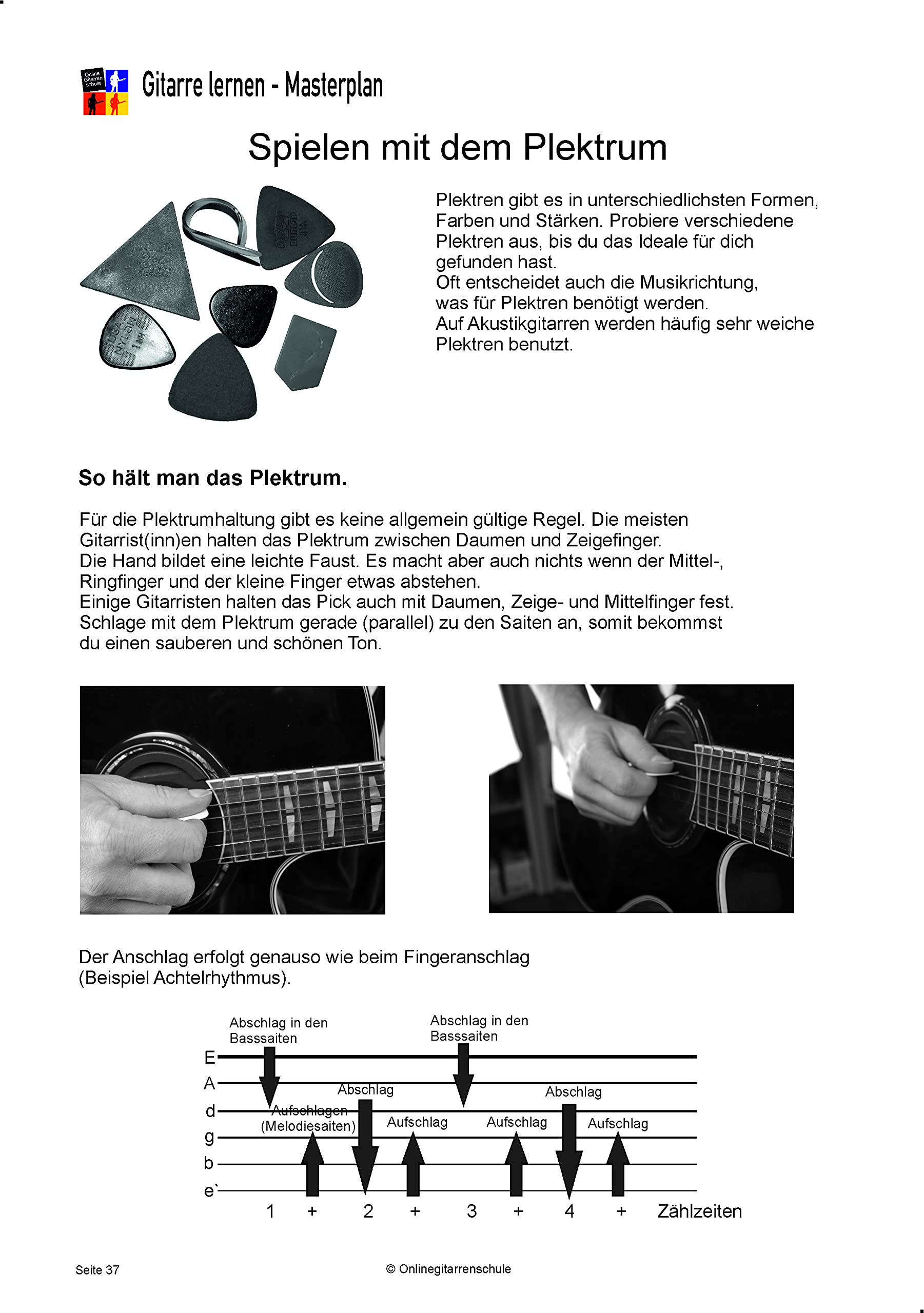 Gitarre lernen Masterplan Arbeitsbuch