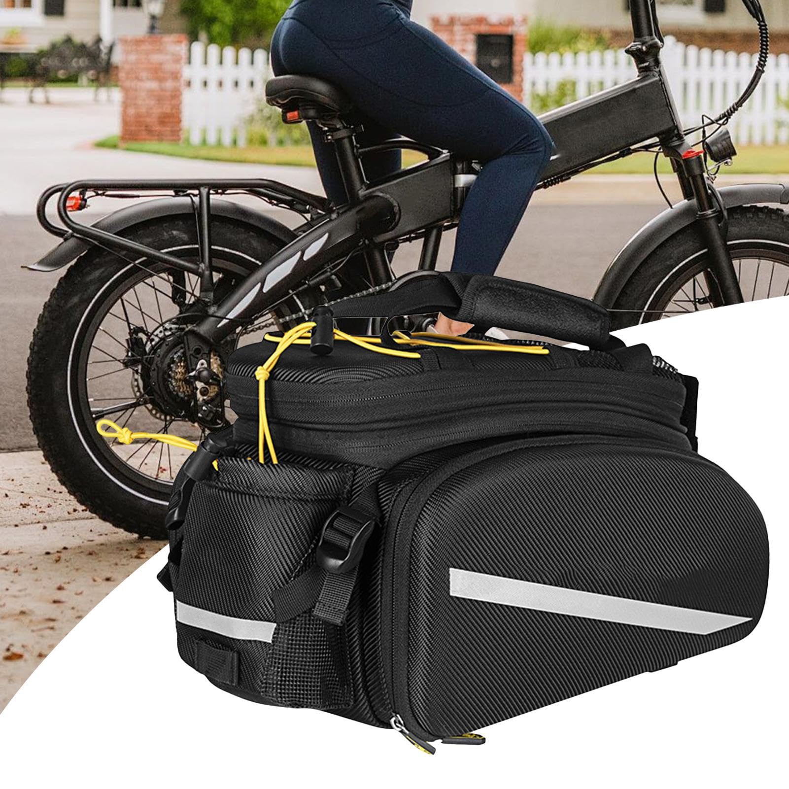 Borsa Da Bici Pannier Organizzatore Per Portapacchi Posteriore Biciclette | Grande Borsa Impermeabile Elettronica per Viaggi Ciclismo Escursionismo Shopping