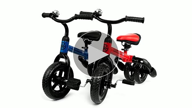 XPIY Tricycle for Toddlers Age 2-5 Years Old, 3 in 1 Folding