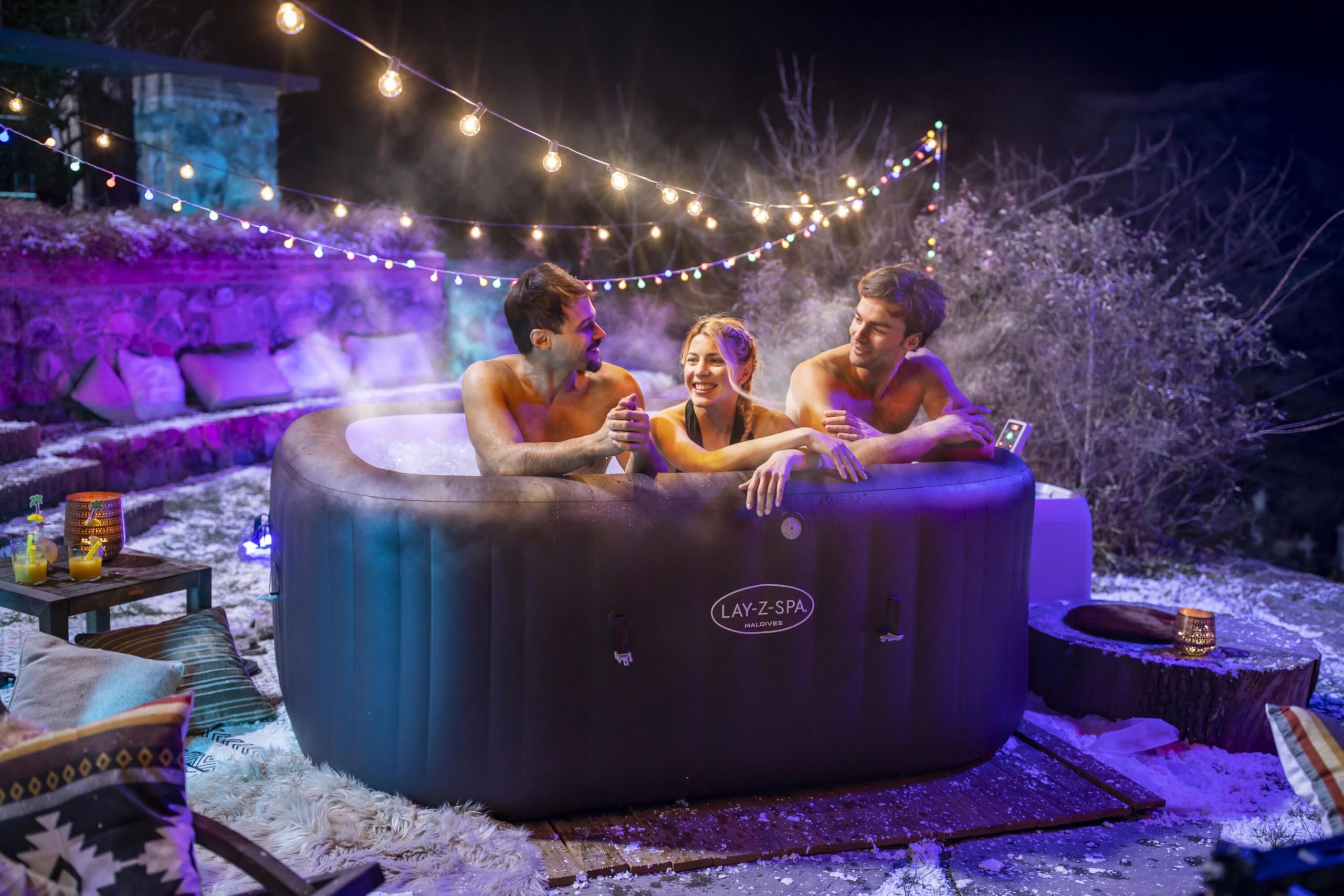 Bestway 60033 Minipiscina idromassaggio gonfiabile Maldives Lay-Z-Spa HydroJet Pro