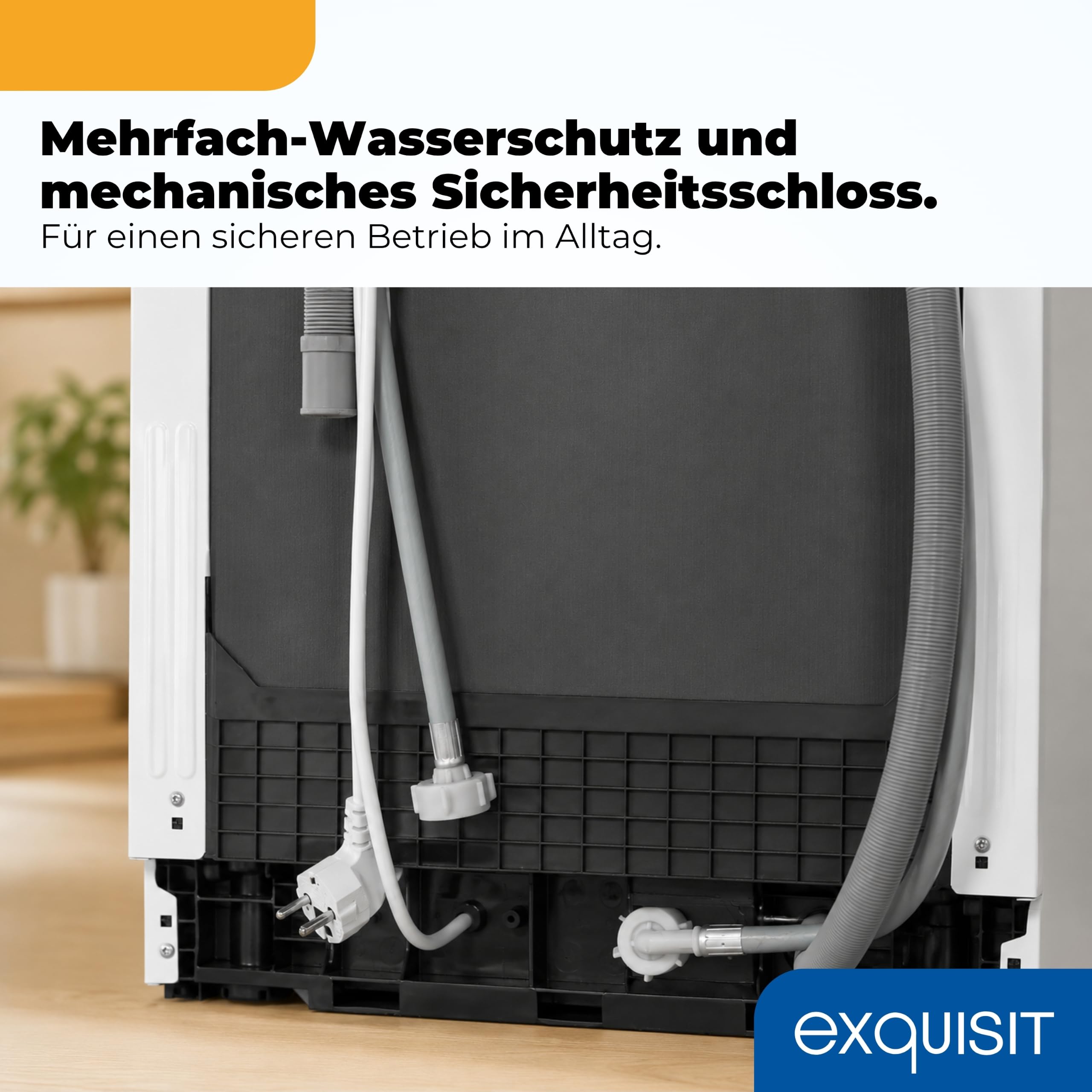 Exquisit Spülmaschine 45 cm Freistehender Geschirrspüler 9 Maßgedecke 7 Programme Eco-Modus 49 dB Energieklasse E GSP9309-030E Weiss
