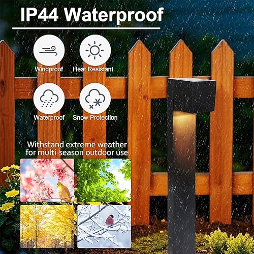 Miniatura 5 de Dynaming - Luces solares para camino al aire libre, paquete de 6 luces de jardín solares, iluminación de camino de paisaje, impermeables y