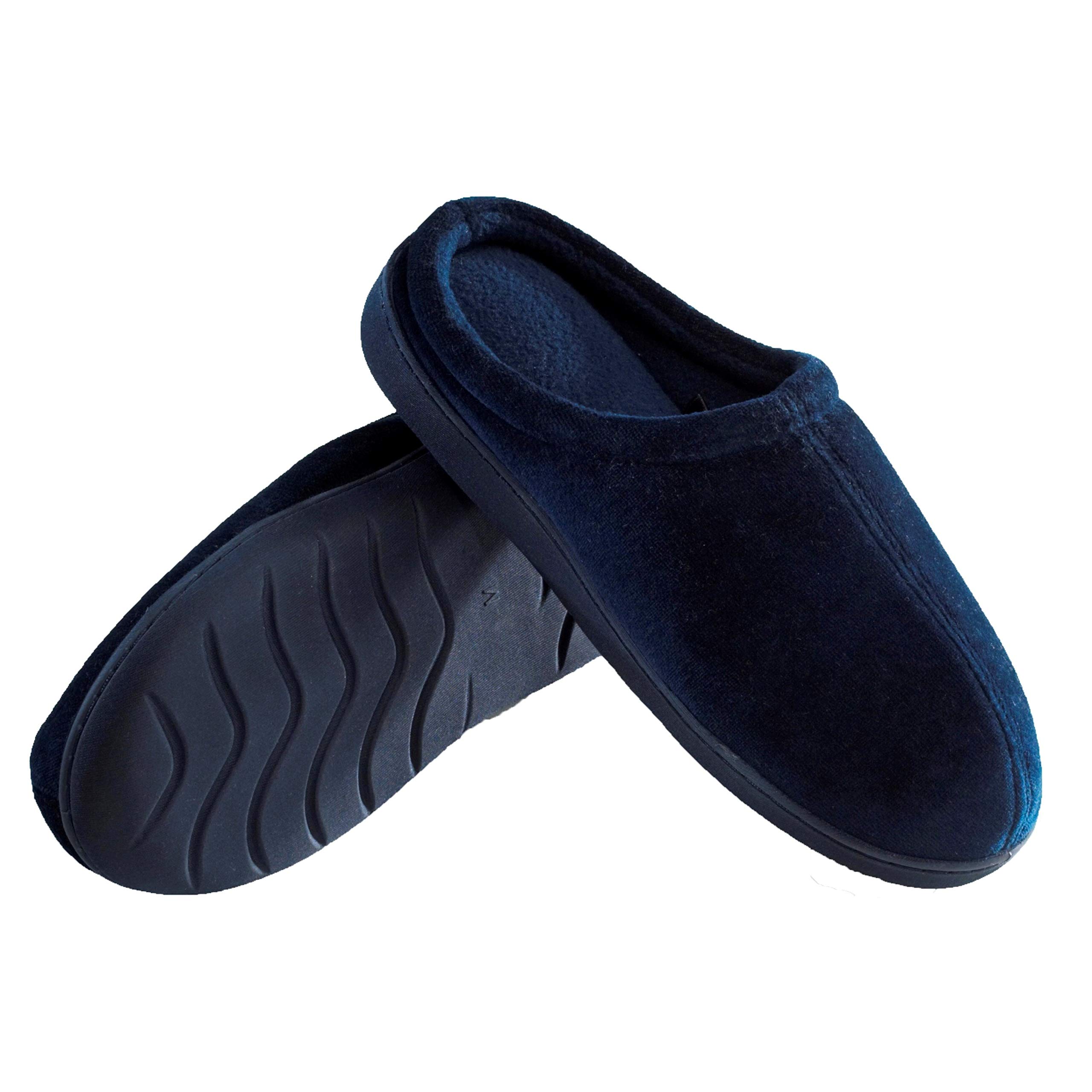 Deluxe Comfort Mens Indoor Outdoor Slip On Memory Foam House