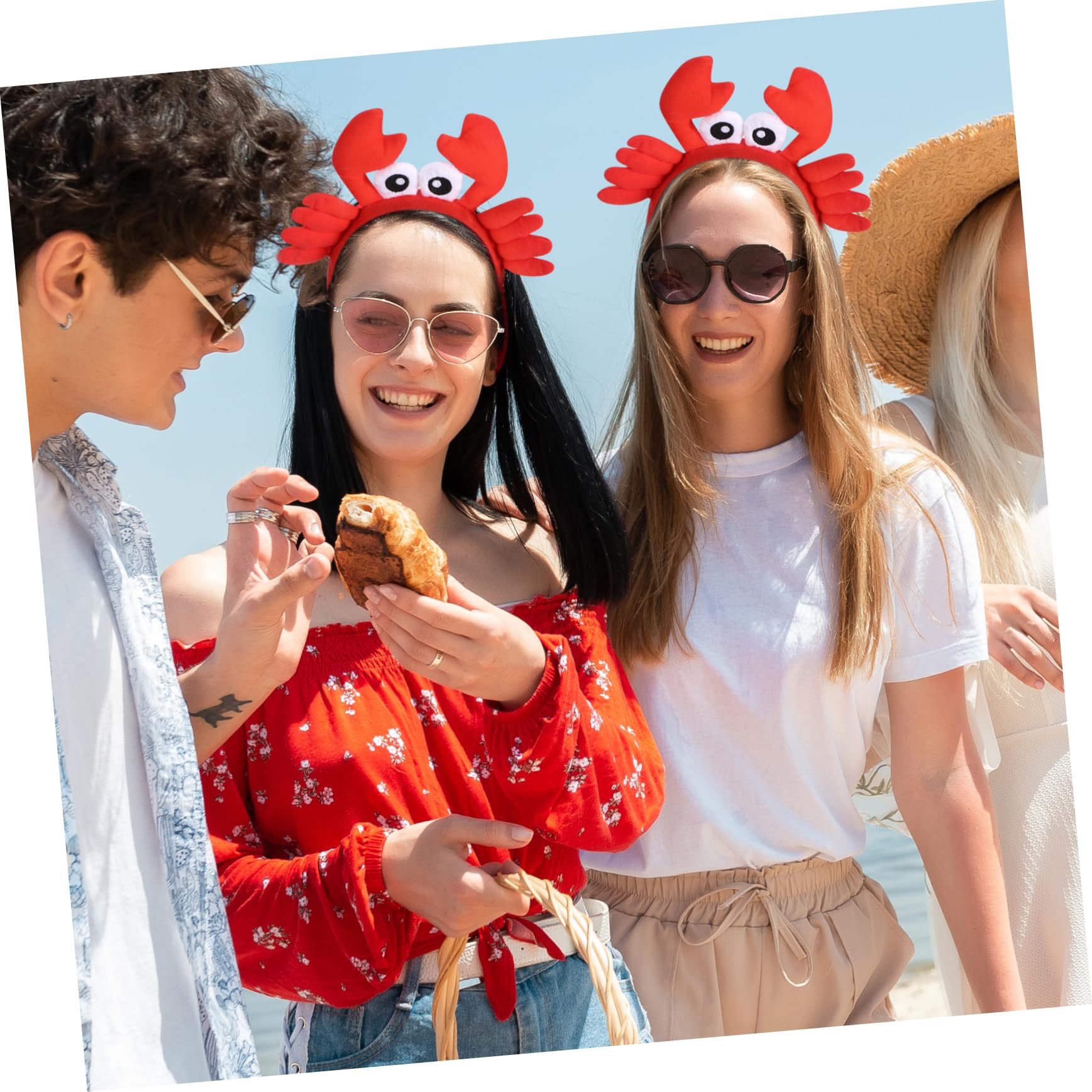 Zerodeko Diadema De Cangrejo Grande Para Niñas Accesorios De Cosplay Diademas Divertidas Para Fiestas Diseño Y Ligero Para Fotos Y Celebraciones 2 Piezas X 5