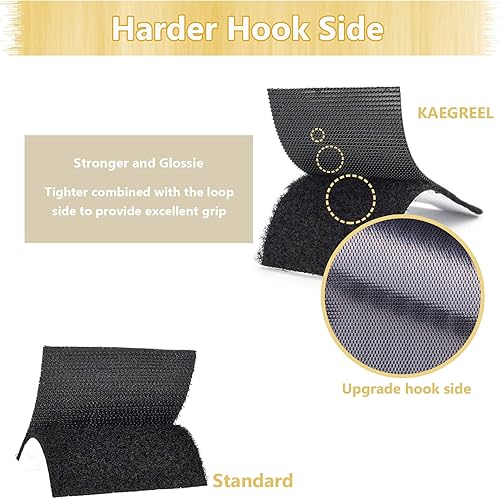Miniatura 3 de KAEGREEL Cojín de sofá antideslizante para mantener los cojines en su lugar, cinta adhesiva multiusos de gancho y bucle para sofá, colchón,