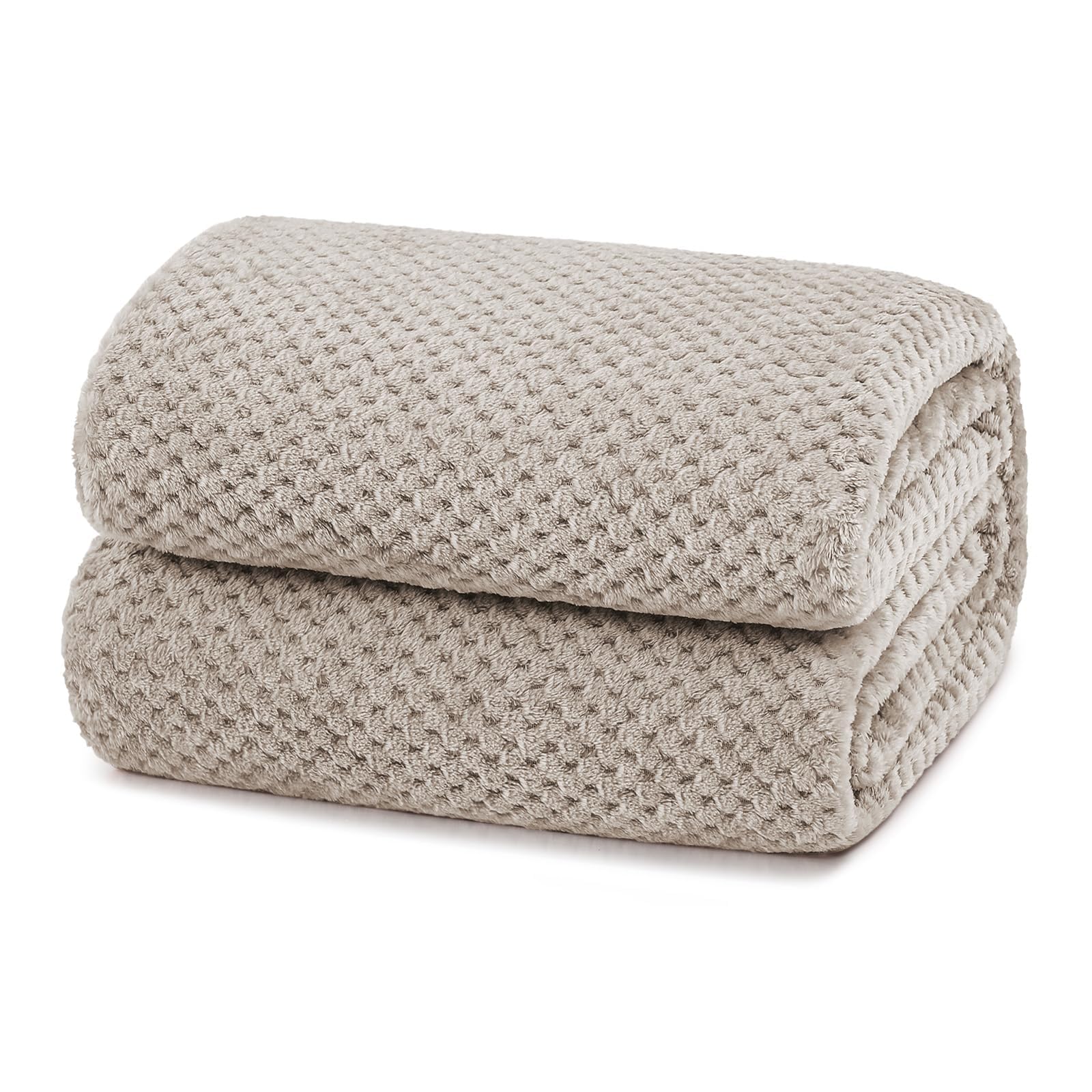 Yebeda Kuscheldecke Superweiche und Warme Fleecedecke für Sofa, Couch und Bett mit Waffel Muster, Kuschelige & Angenehme Decke/Wohndecke/Sofadecke