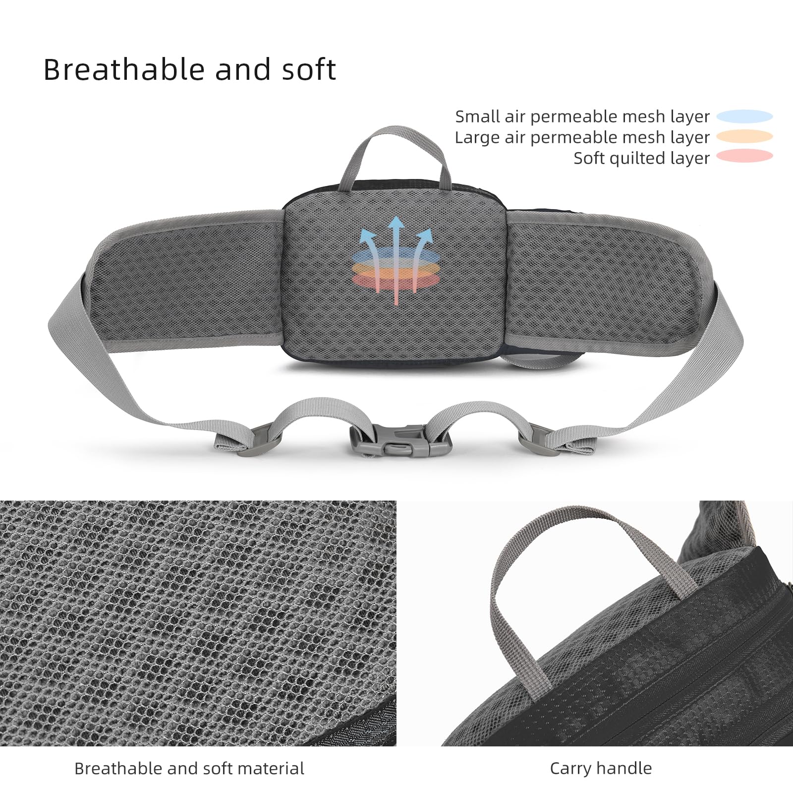 Marsupio Sportivo con Portaborraccia Trekking Running Bici Arrampicata