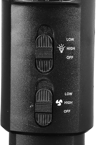 Miniatura 8 de Ventilador de torre para dormitorio, ventilador oscilante silencioso de 90 grados sin aspas, ventilador de refrigeración USB con luz, ventilador de