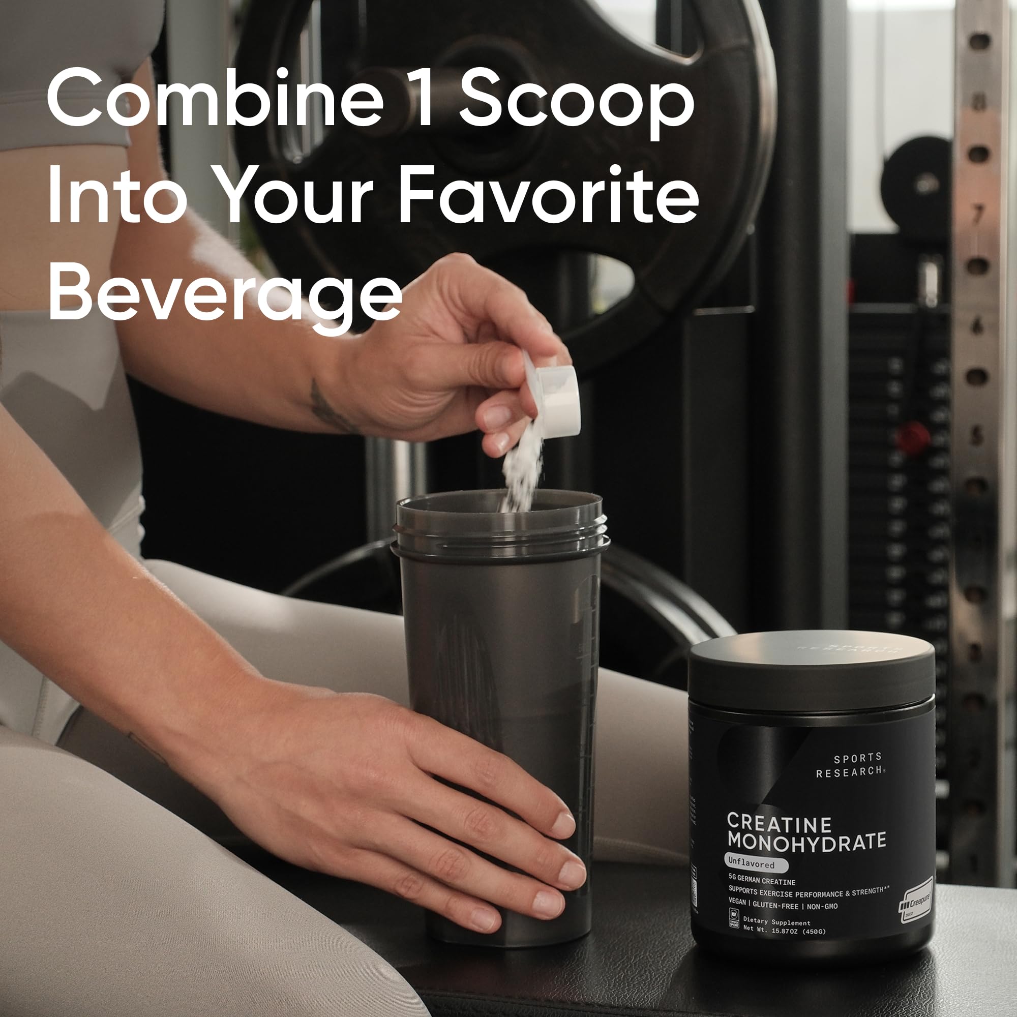 Sports Research® Creatine Monohydrate Powder w/Creapure®, 90 Servings — Amazon image 3
