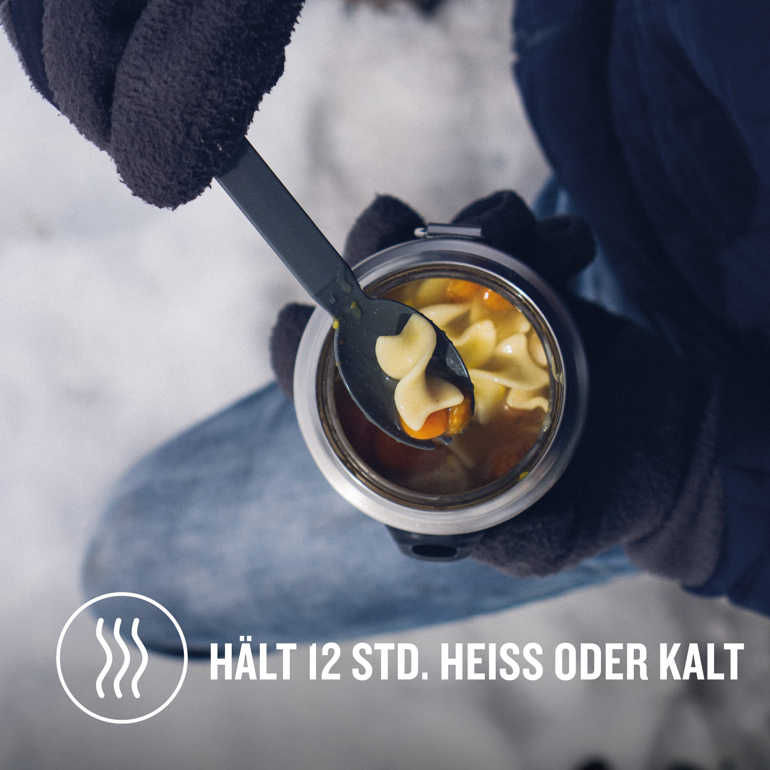 STANLEY 1913 Adventure Food Jar mit Spork 0.53L | Hält 12 Std. heiß oder kalt - Spülmaschinenfest - BPA-frei - Edelstahl
