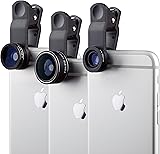MyGadget Kit de Lentes para M?vil 3 en 1 Ojo de Pez 180?, Gran Angular 0.65x y Macro 10x - para Tablet Smartphone Samsung Galaxy Apple iPhone iPad y m?s. MyGadget Kit de Lentes para M?vil 3 en 1 Ojo de Pez 180?, Gran Angular 0.65x y Macro 10x - para Tablet Smartphone Samsung Galaxy Apple iPhone iPad y m?s.