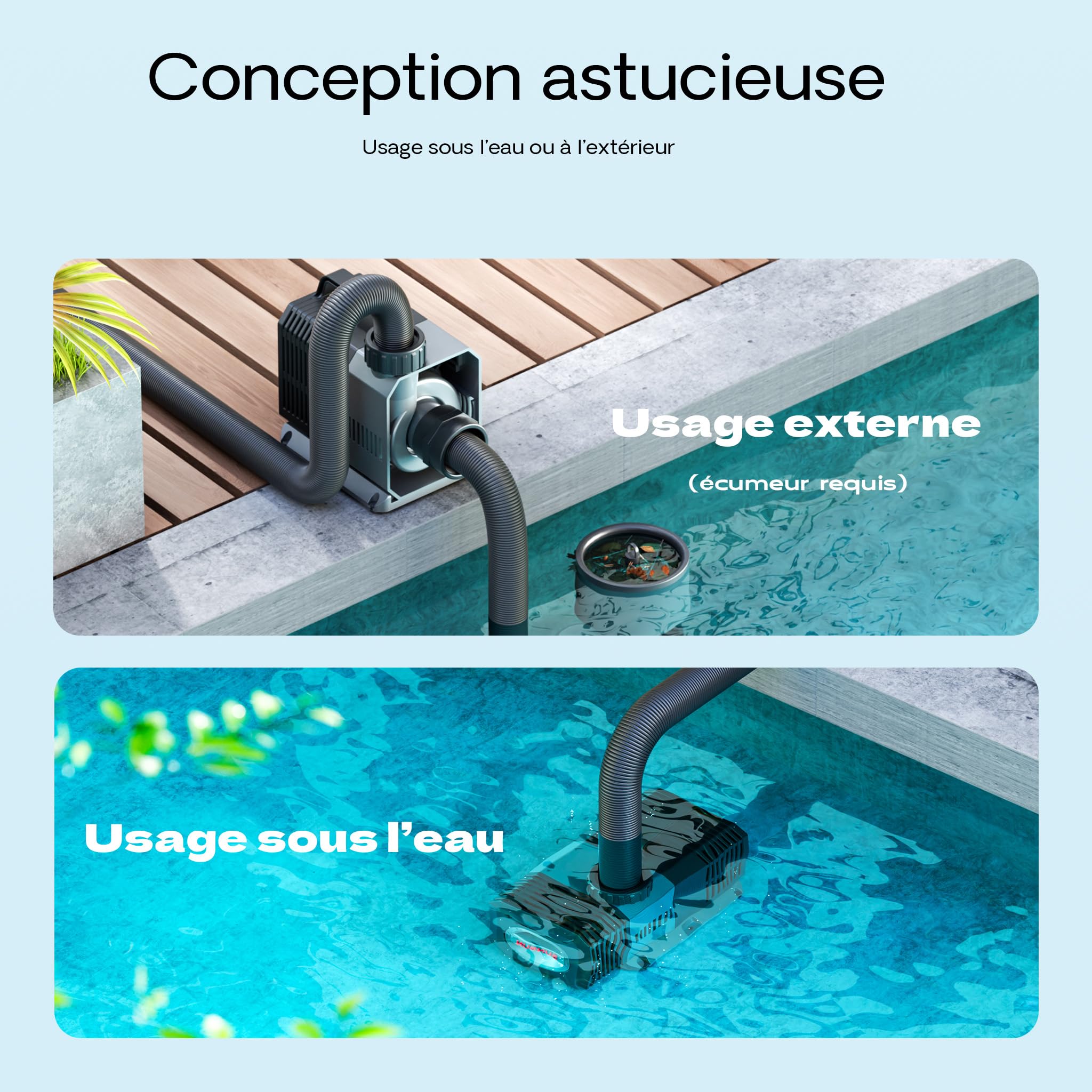 SunSun CTP-14000 Pompe de Bassin SuperECO - 218 x 126 x 253 mm - débit max. 14000 l/h / 120 W/refoulement max. 7,0 m - avec câble 10 m - Filtration Circulation Écumeur eau jardin étang