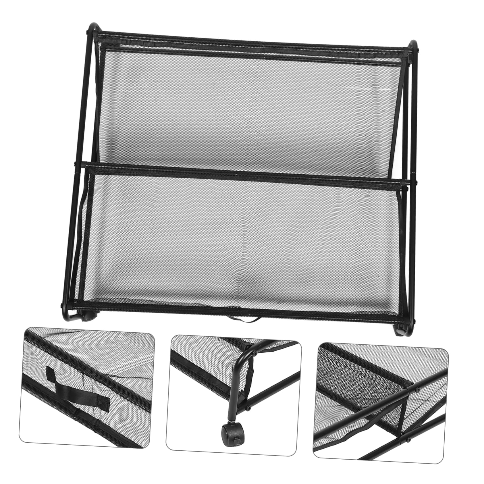 Mobestech Scarpiera Sotto Letto con Ruote, Organizzatore in Ferro Argento | Contenitore in Plastica Riutilizzabile, Supporta Peso Elevato, Movimento Agevole e Salvaspazio per Camera