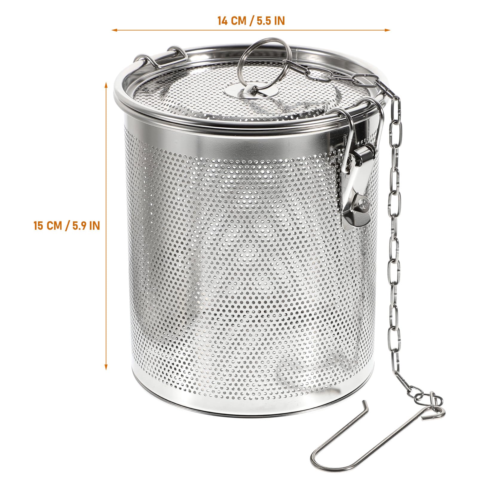 Yardwe Boule à thé en acier inoxydable - Boule à thé - Infuseur à thé - Boule d'assaisonnement en maille fine - Infuseur de cuisson pour feuilles de thé en vrac