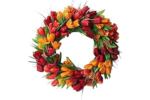 20Inch Tulips Wreaths for Front Door