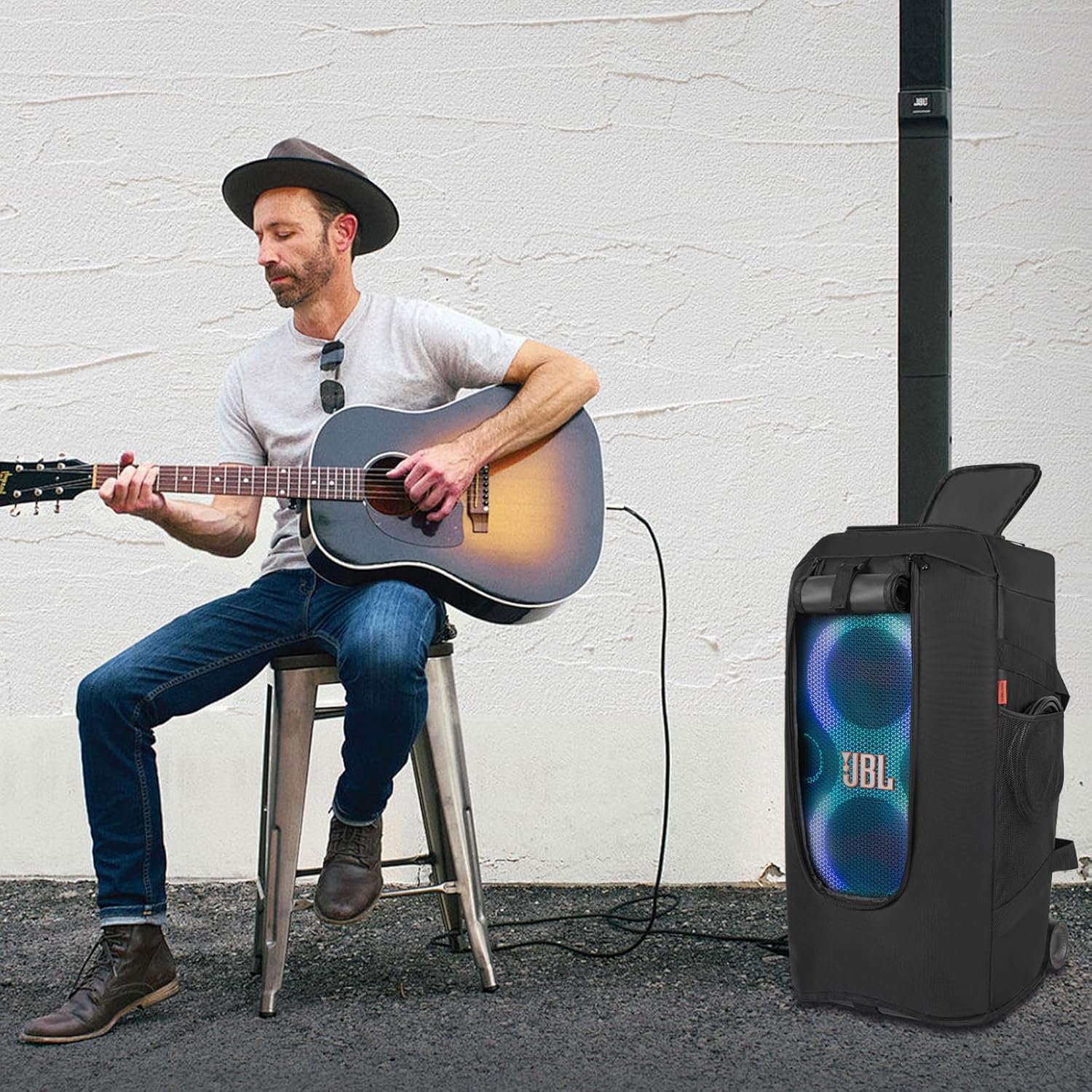 Speaker Carry Cover Travel Bag Compatible with JBL Party Box 320 - Image 7