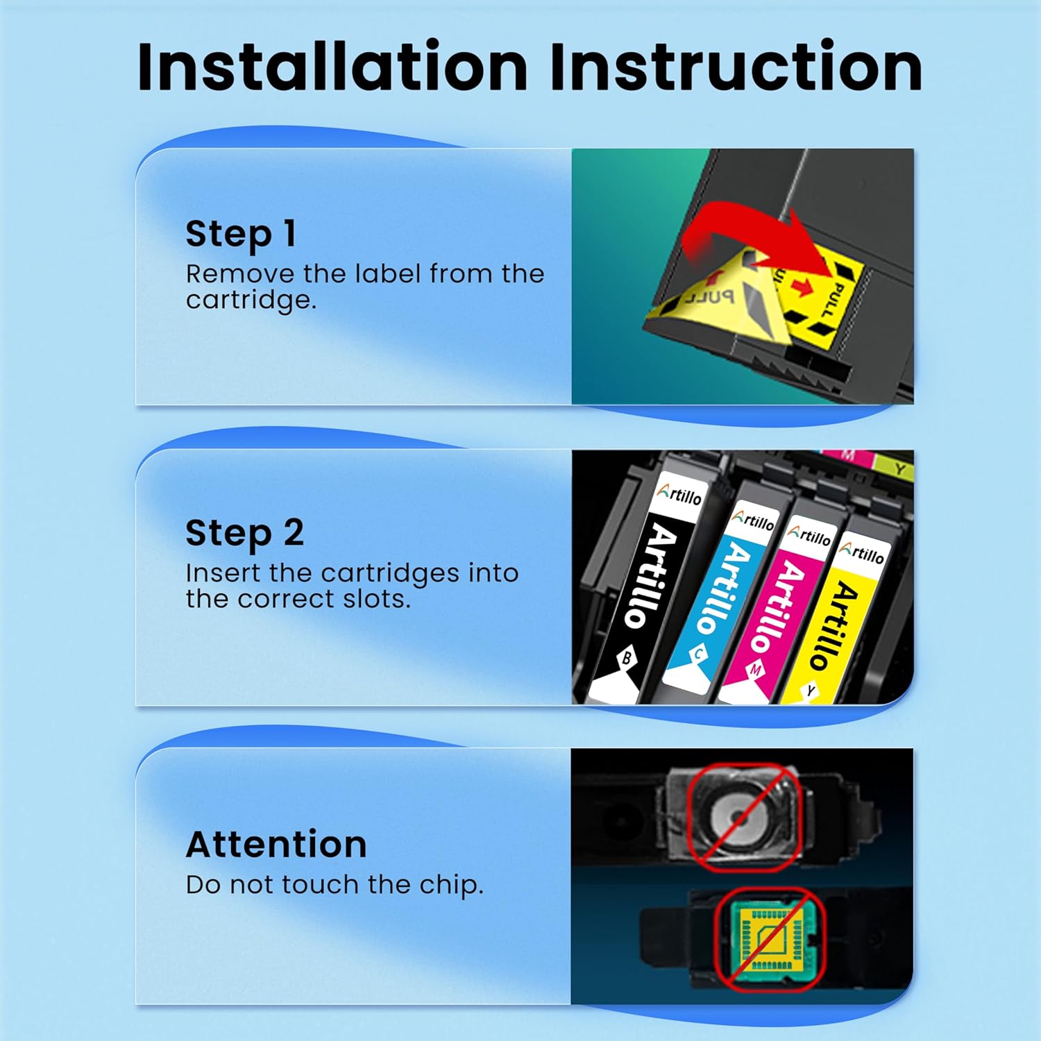 Remanufactured Ink Cartridges Replacement for Epson 202 Ink Cartridges 202XL T202 T202XL for Expression Home XP-5100 XP5100 Workforce WF-2860 WF2860 Printer (BCMY, 4 Pack) - Image 4