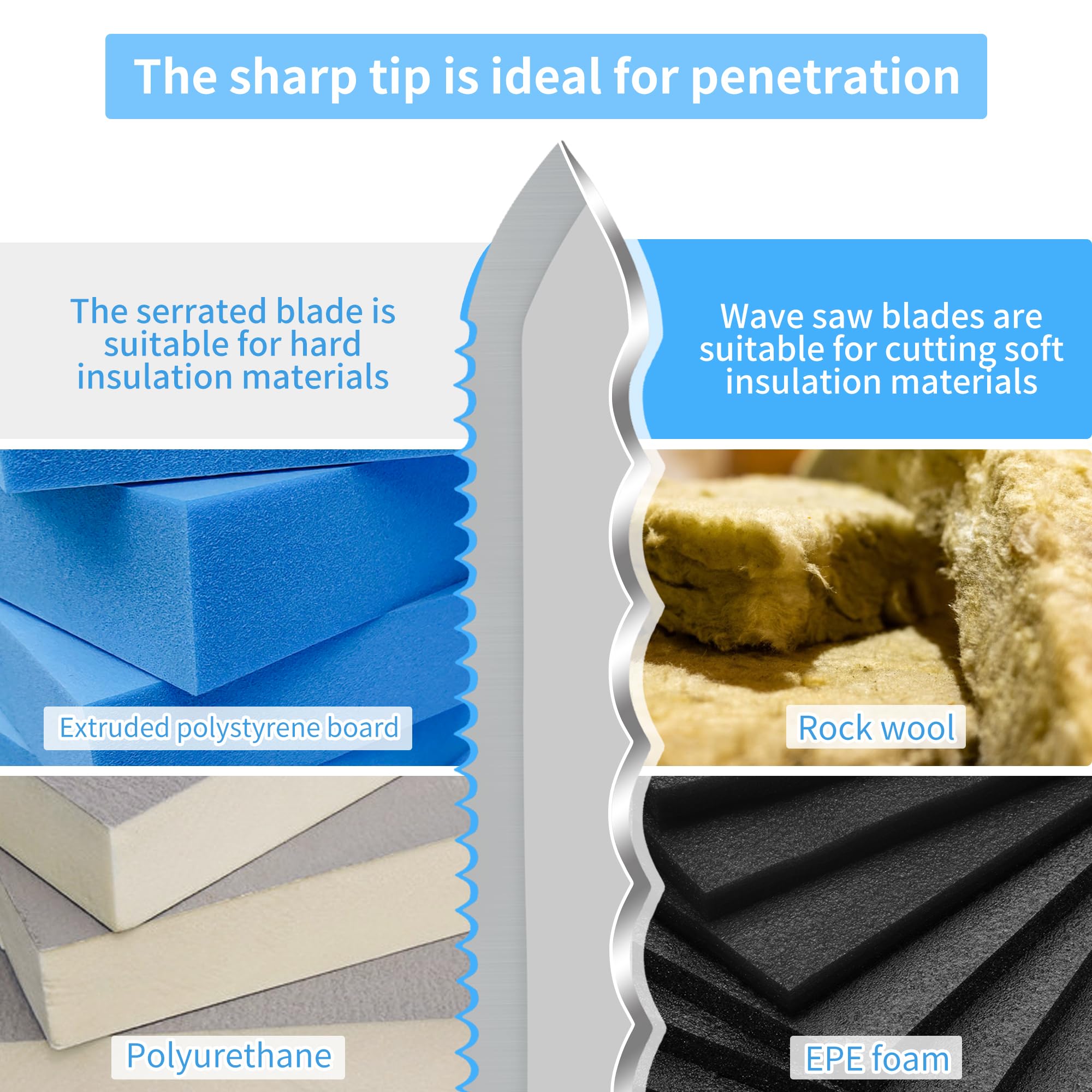 Insulation Knife with Hammer - 11" Serrated Blade -7 Insulation Knife with Hammer - 11" Serrated Blade -7