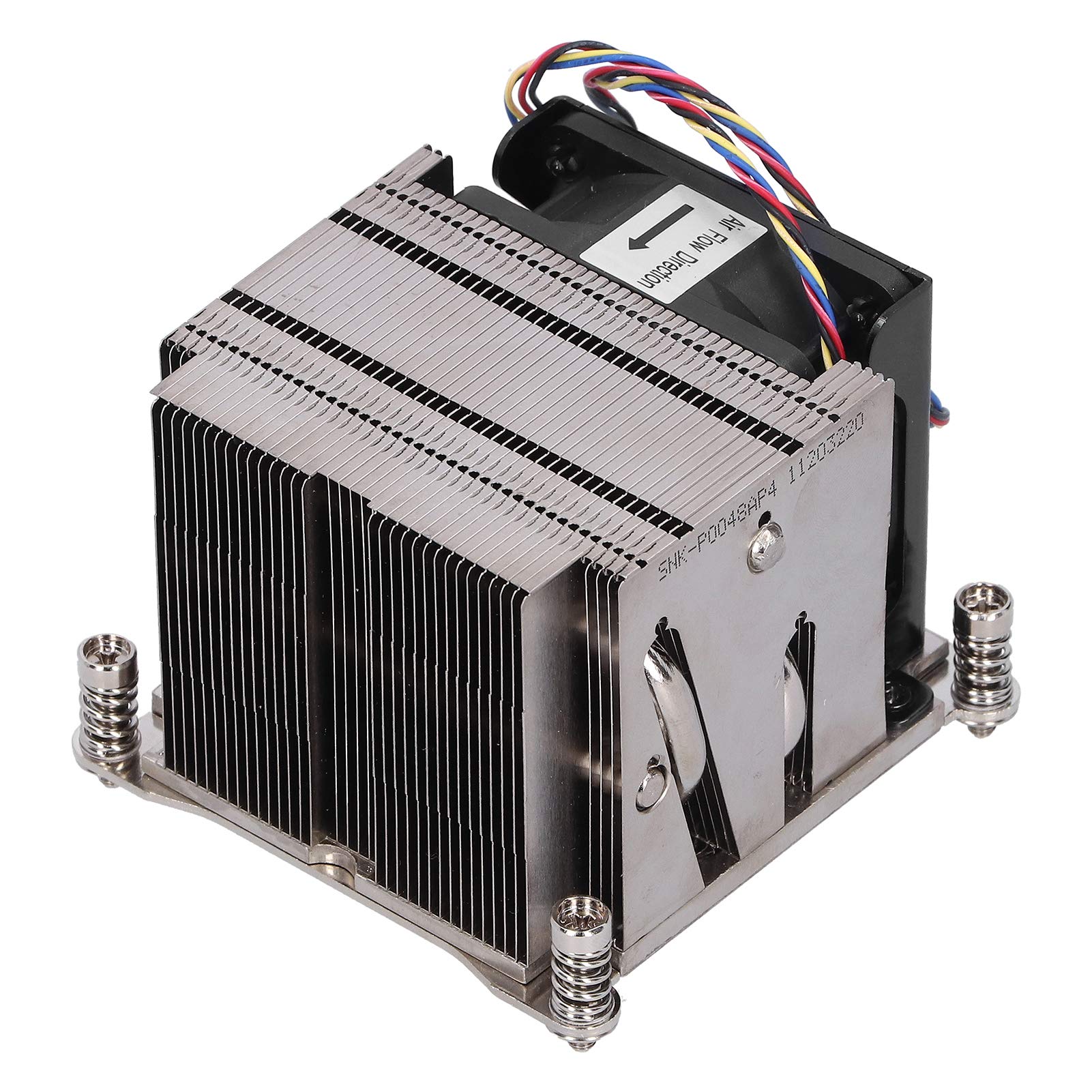 Rengue Disipador de Calor Activo para CPU, Ventilador de Refrigeración para Servidor 8400 RPM, 65 Mm, para E5-2600 Series Socket LGA2011 Square Narrow ILM 2U