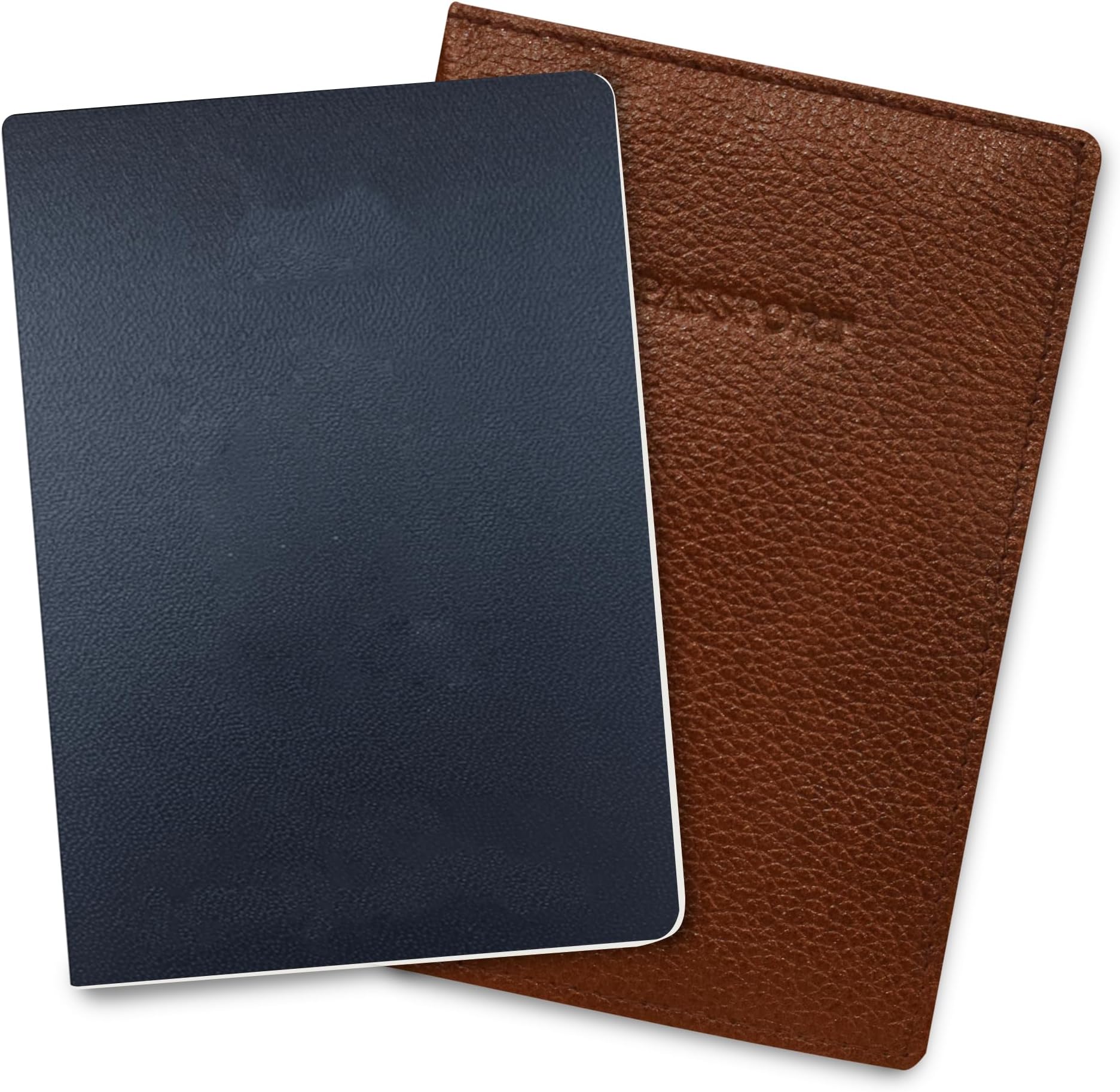 ABYS Genuine Leather Light Brown Passport Cover||Passport Case for Men & Women