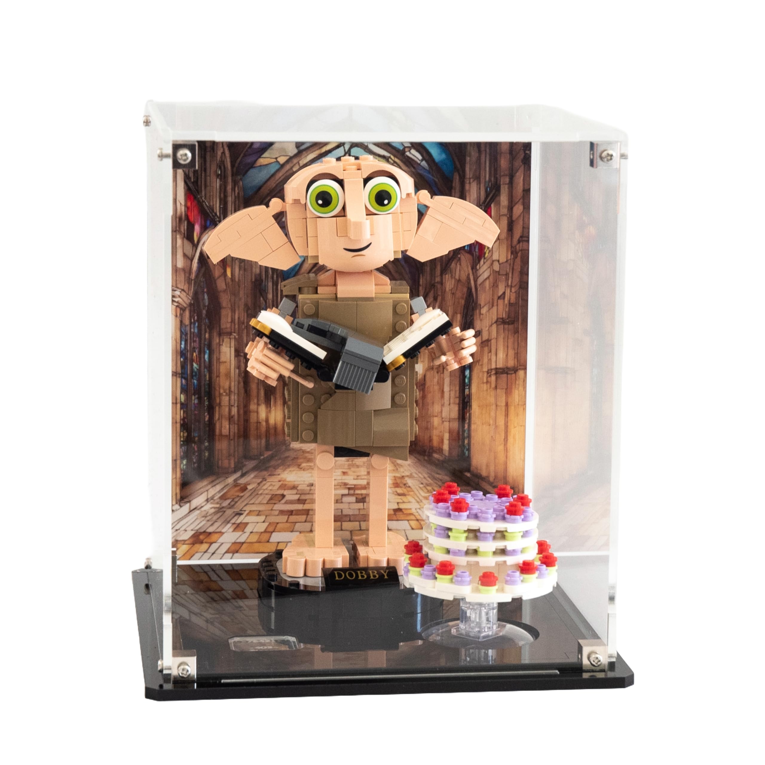 Display Case for LEGO® Dobby the House-Elf (76421) (Clear Back Panel)