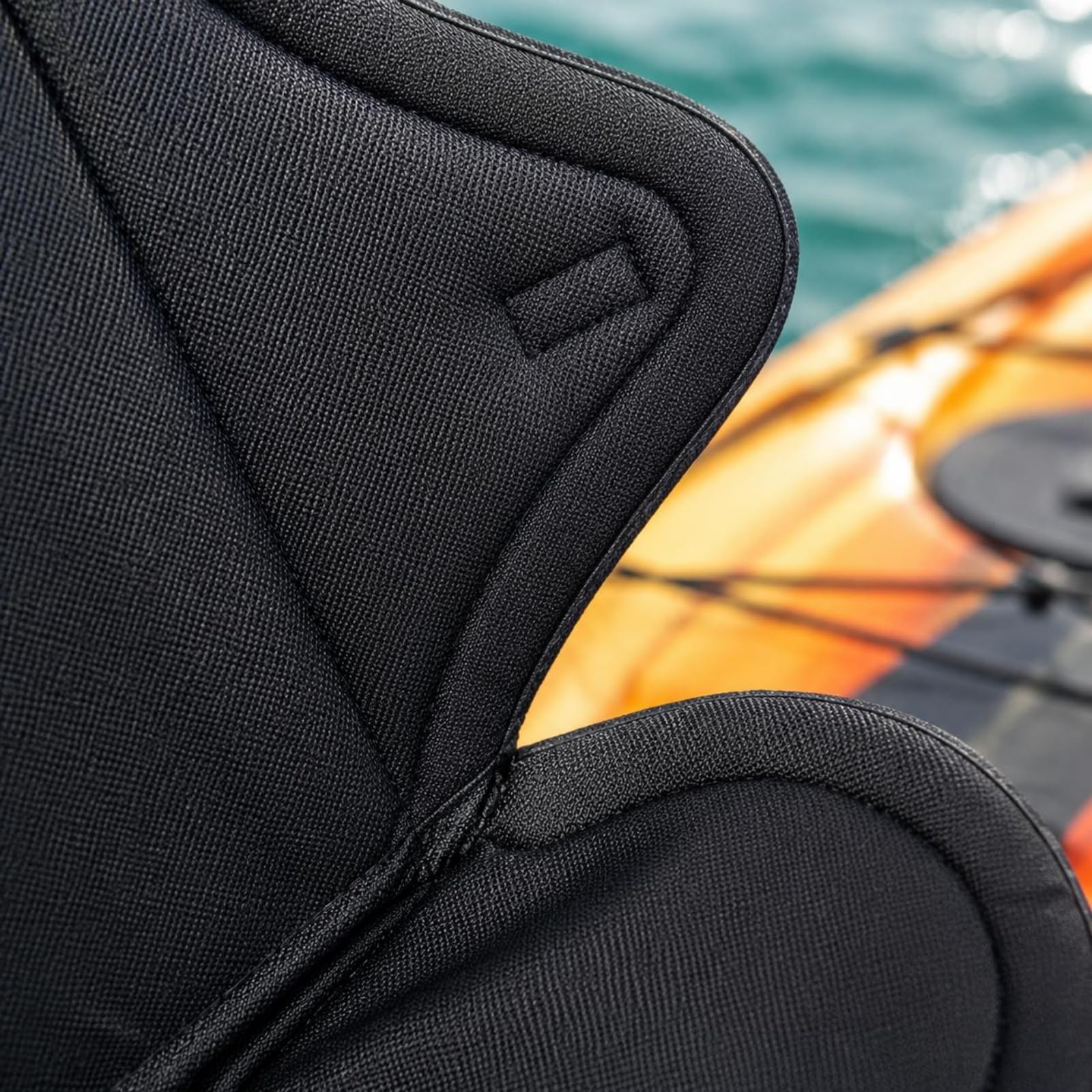 Qianly Asiento de Kayak de Lona Oxford Acolchado Asiento Kayak con Respaldo Resistente Al Agua Equipo Náutico para Surf, Piragüismo