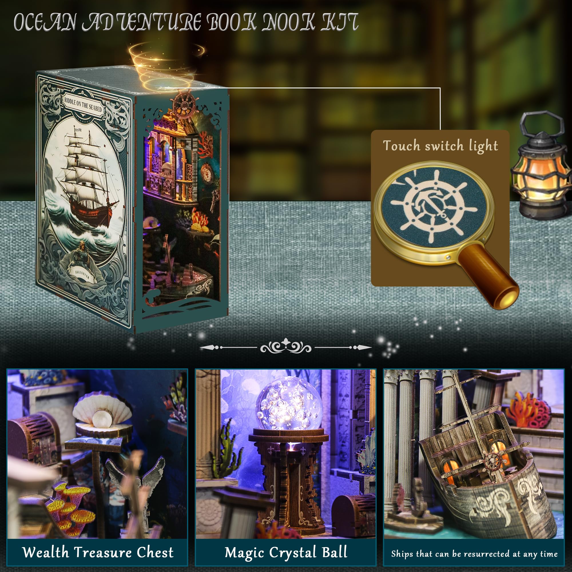 Amazon.com: Book Nook, DIY Book Nook Kits for Adults, Ocean