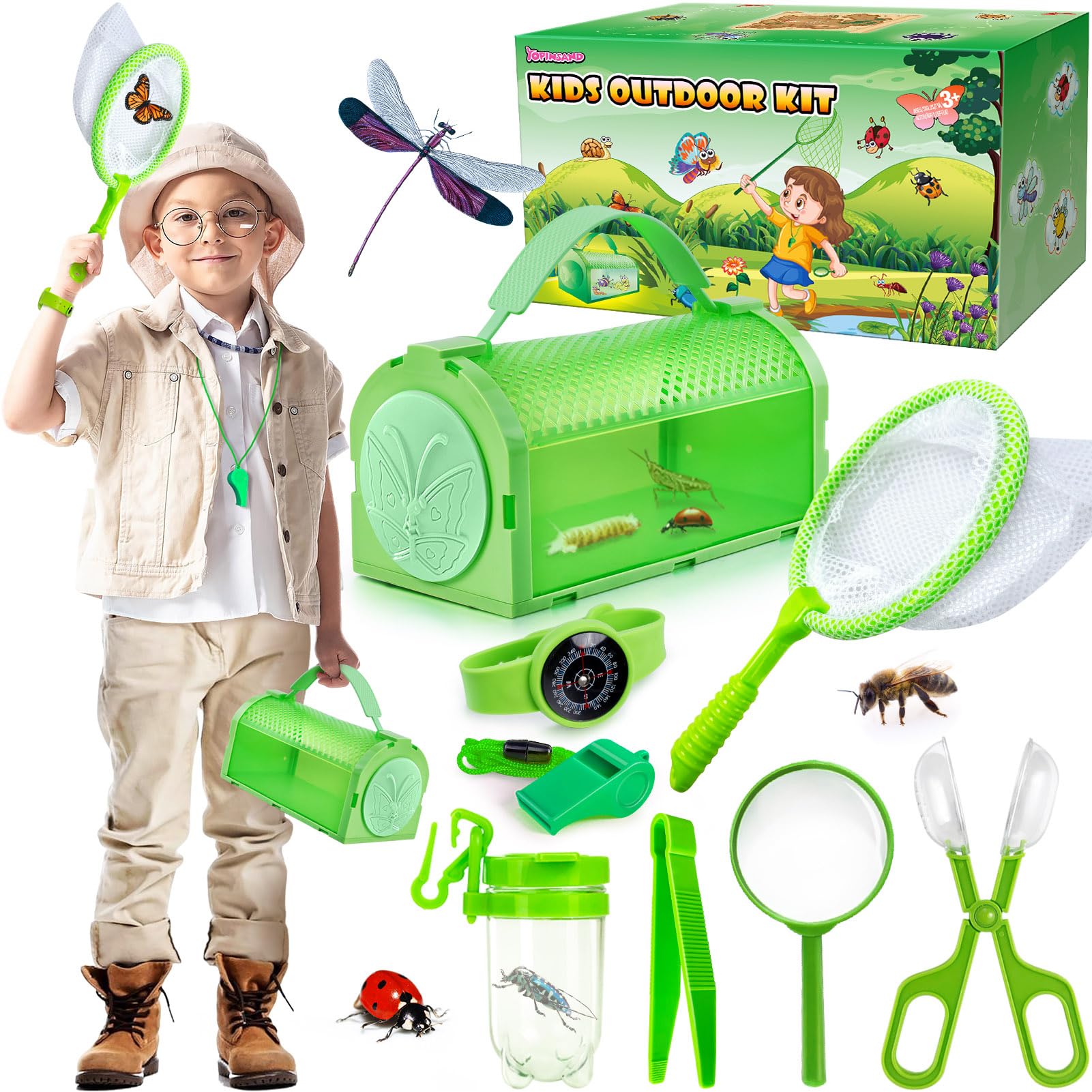 Amazon.com: Bug Catcher Kit & Outdoor Explorer Kit for Kids, 10