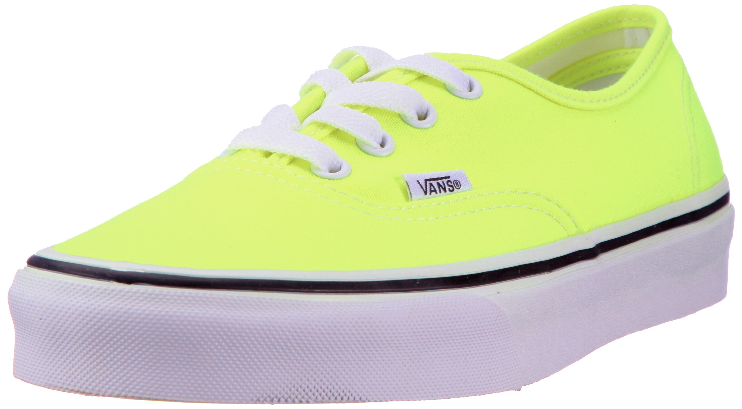 Vans Authentic (Neon) Yellow/True White VNJV5KV - Zapatillas de Tela para Mujer