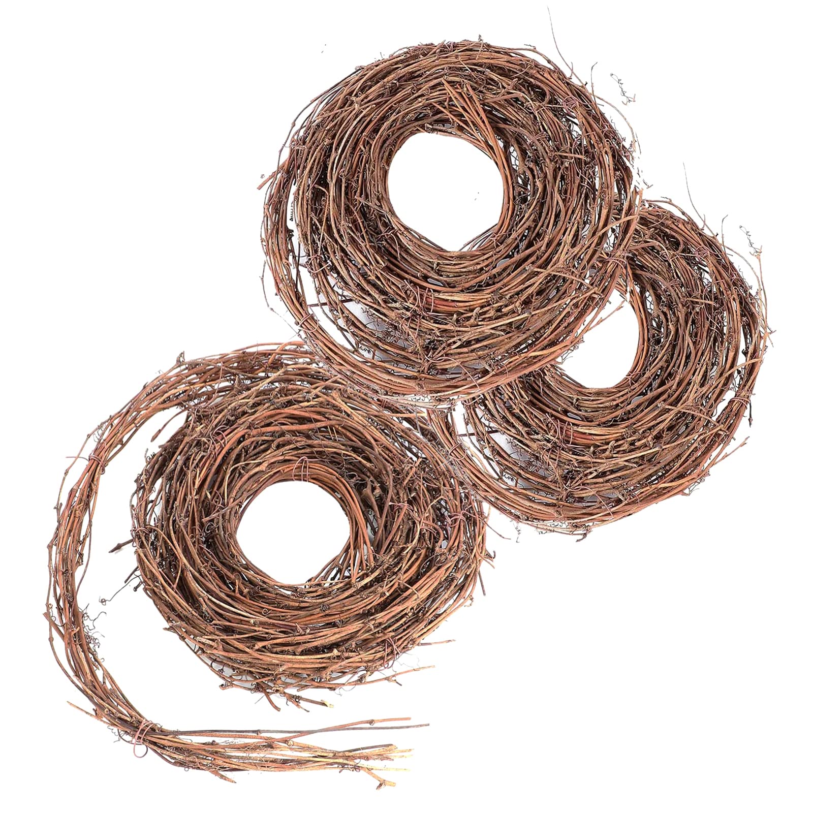 3 Pack Natural Grapevine Twig Garland Wreath – Handcrafted Rustic Wreath for Front Door, Seasonal Home Decor, 15-Feet Crafts Grapevine DIY Wreath Indoor and Outdoor Decor